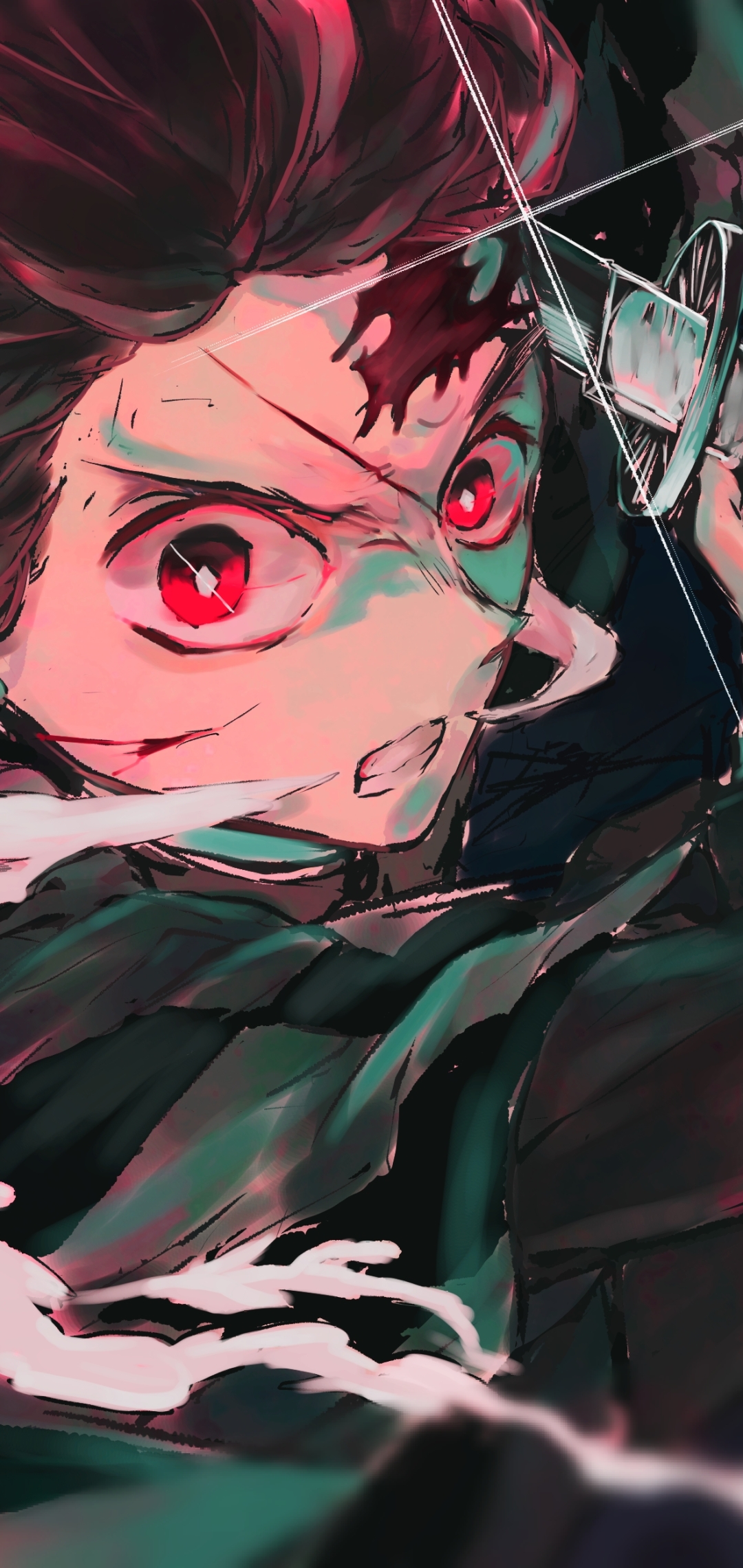 Handy-Wallpaper Animes, Demon Slayer, Tanjiro Kamado kostenlos herunterladen.