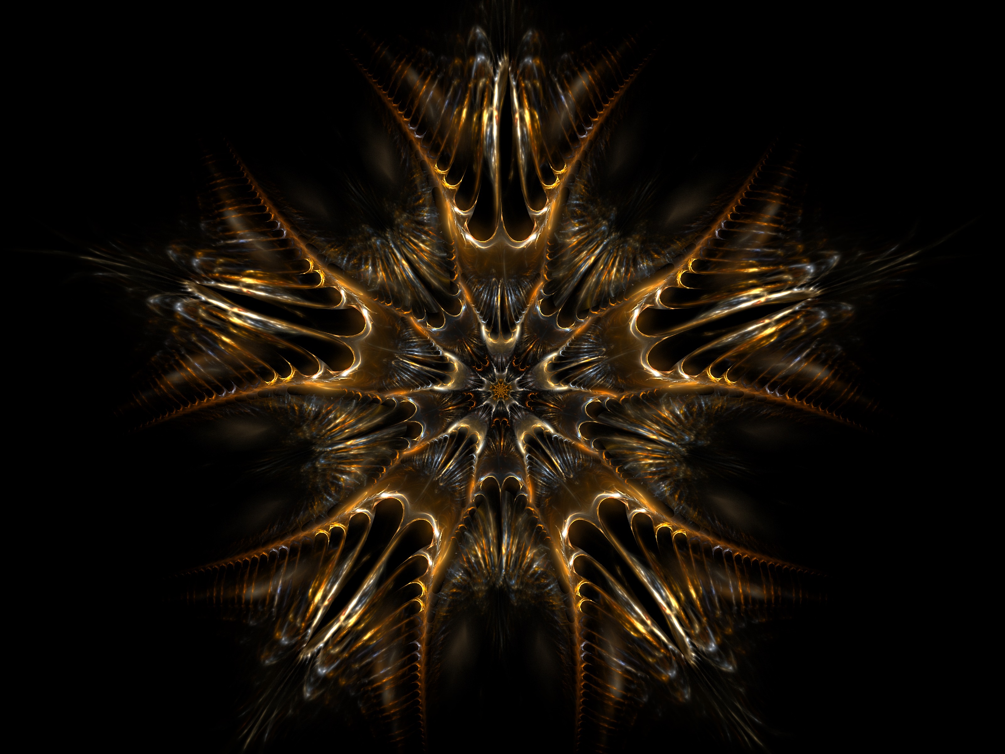 Download mobile wallpaper Pattern, Symmetry, Abstract, Brown, Fractal for free.