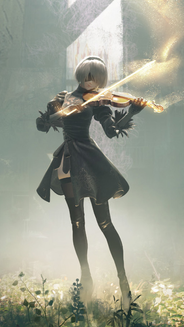 Handy-Wallpaper Computerspiele, Nier: Automata kostenlos herunterladen.