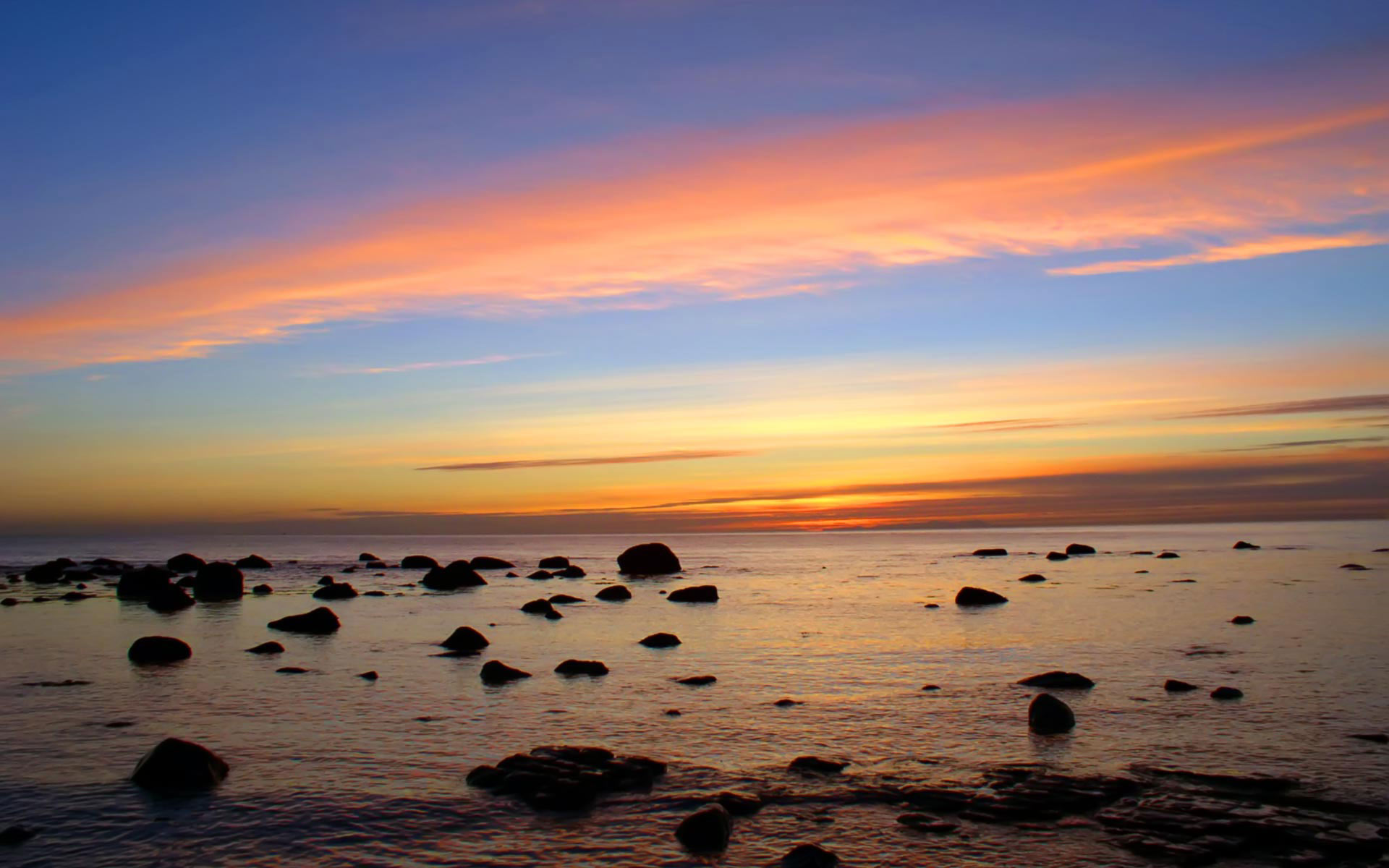 Laden Sie das Wasser, Ozean, Himmel, Sonnenuntergang, Erde/natur-Bild kostenlos auf Ihren PC-Desktop herunter