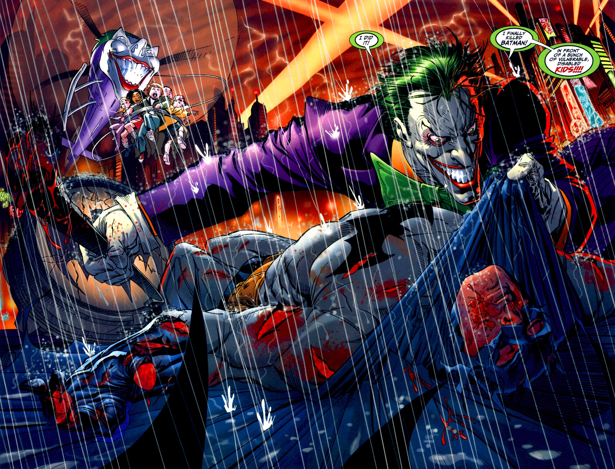 Handy-Wallpaper The Batman, Comics, Joker kostenlos herunterladen.