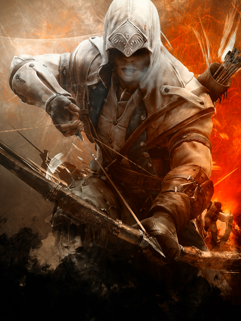 Download mobile wallpaper Assassin's Creed, Arrow, Bow, Warrior, Video Game, Assassin's Creed Iii for free.