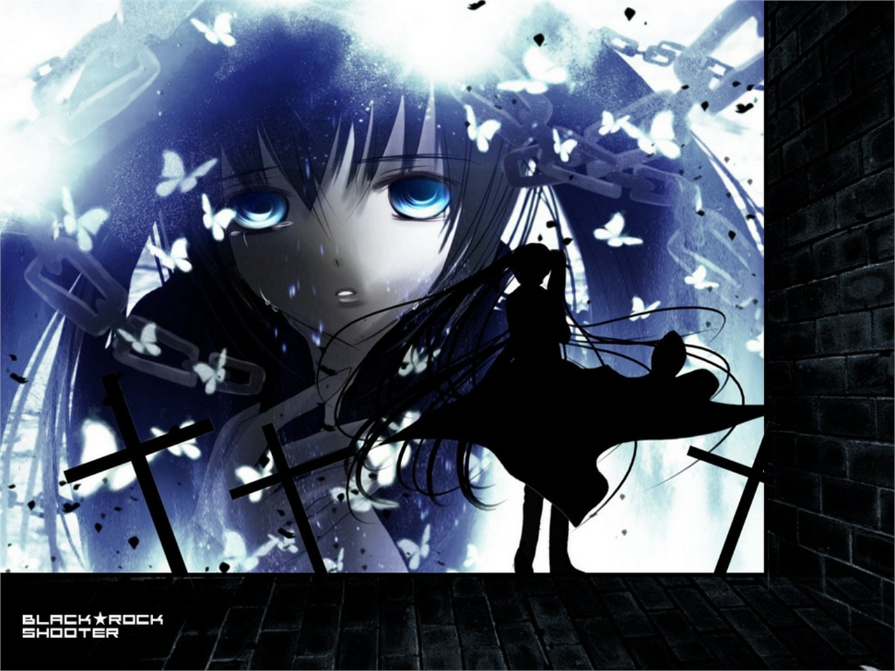 Download mobile wallpaper Anime, Black Rock Shooter for free.