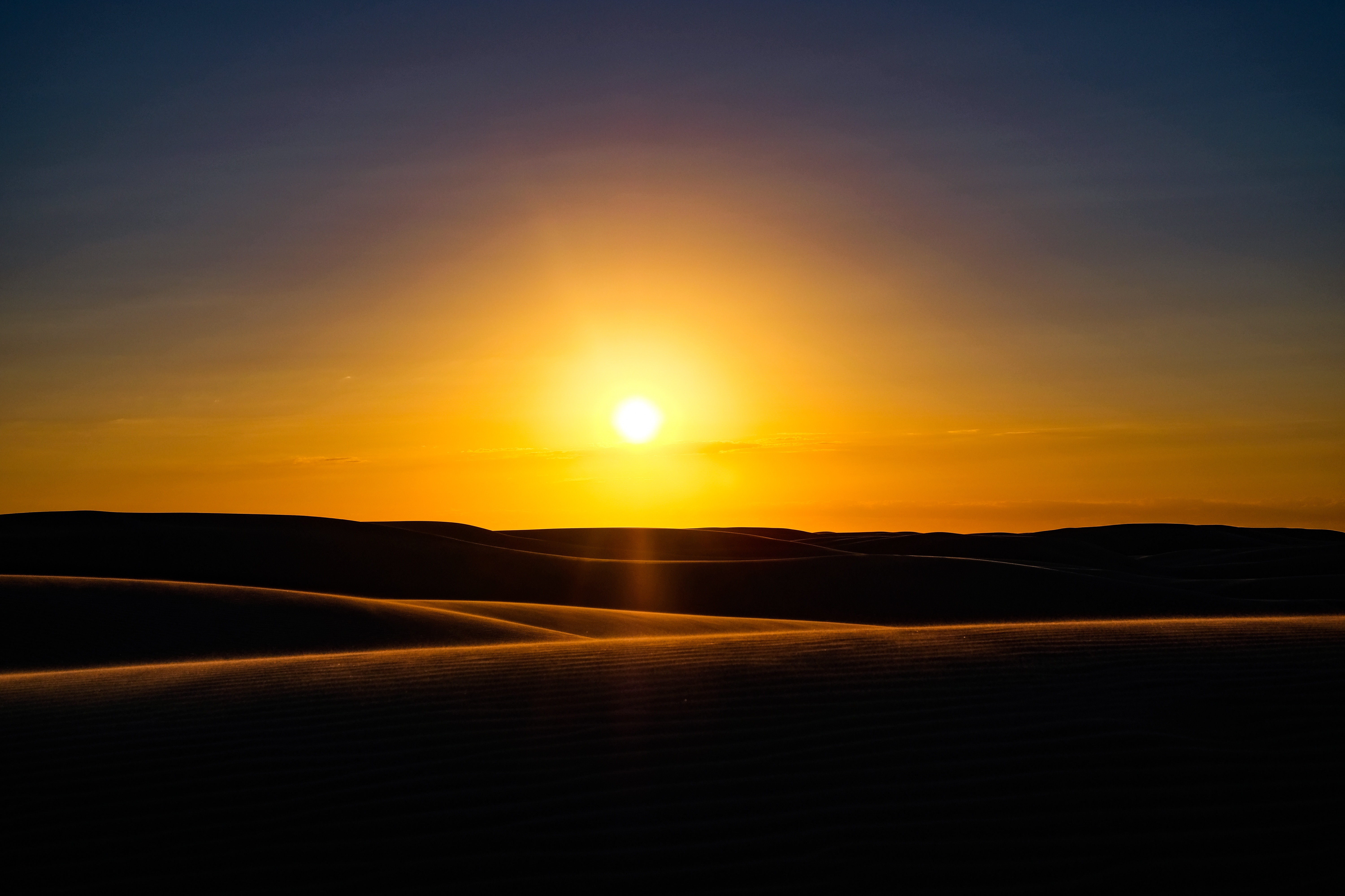 Free download wallpaper Nature, Sunset, Sky, Sun, Desert, Earth, Dune on your PC desktop