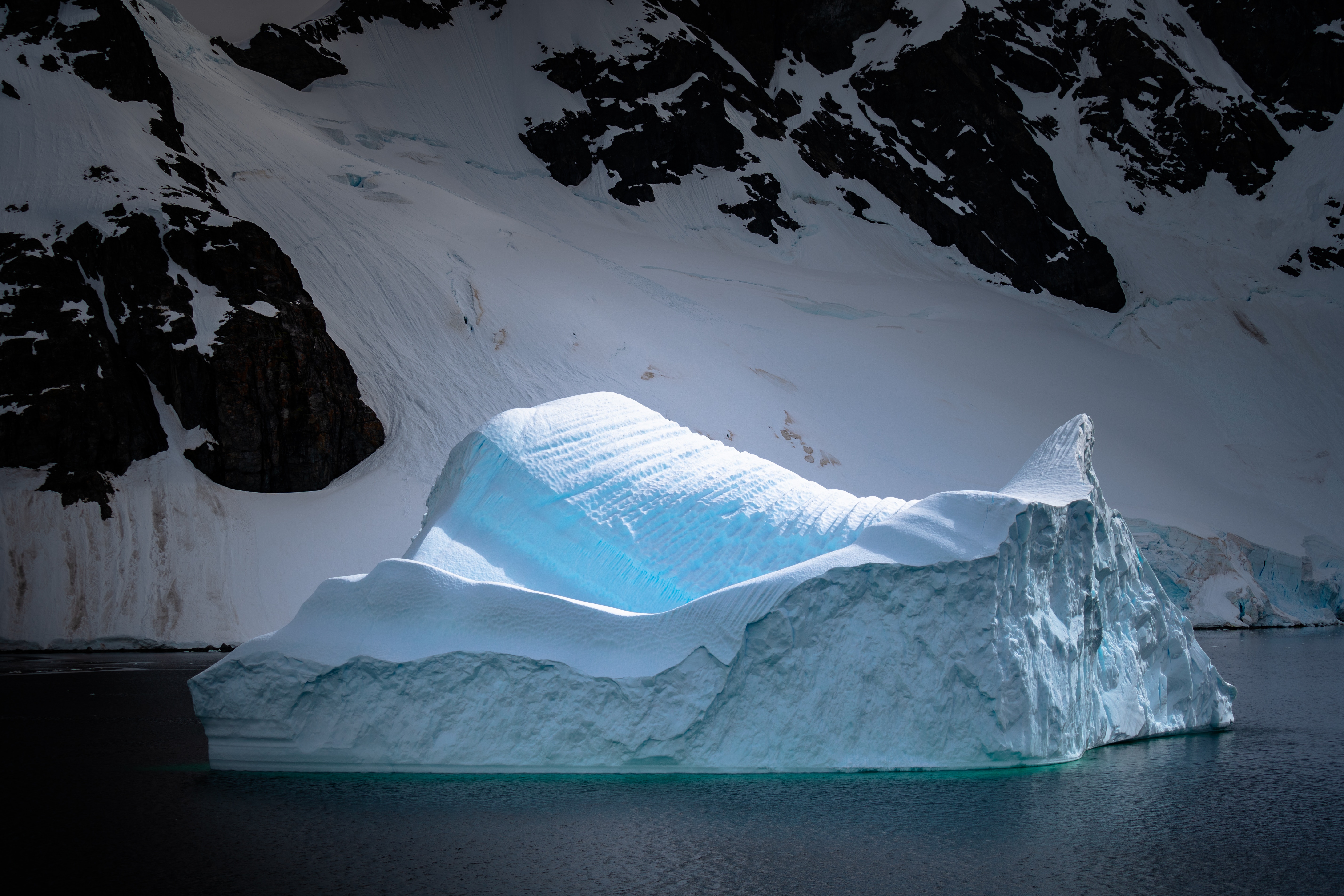 glacier, antarctica, nature, snow, mountain
