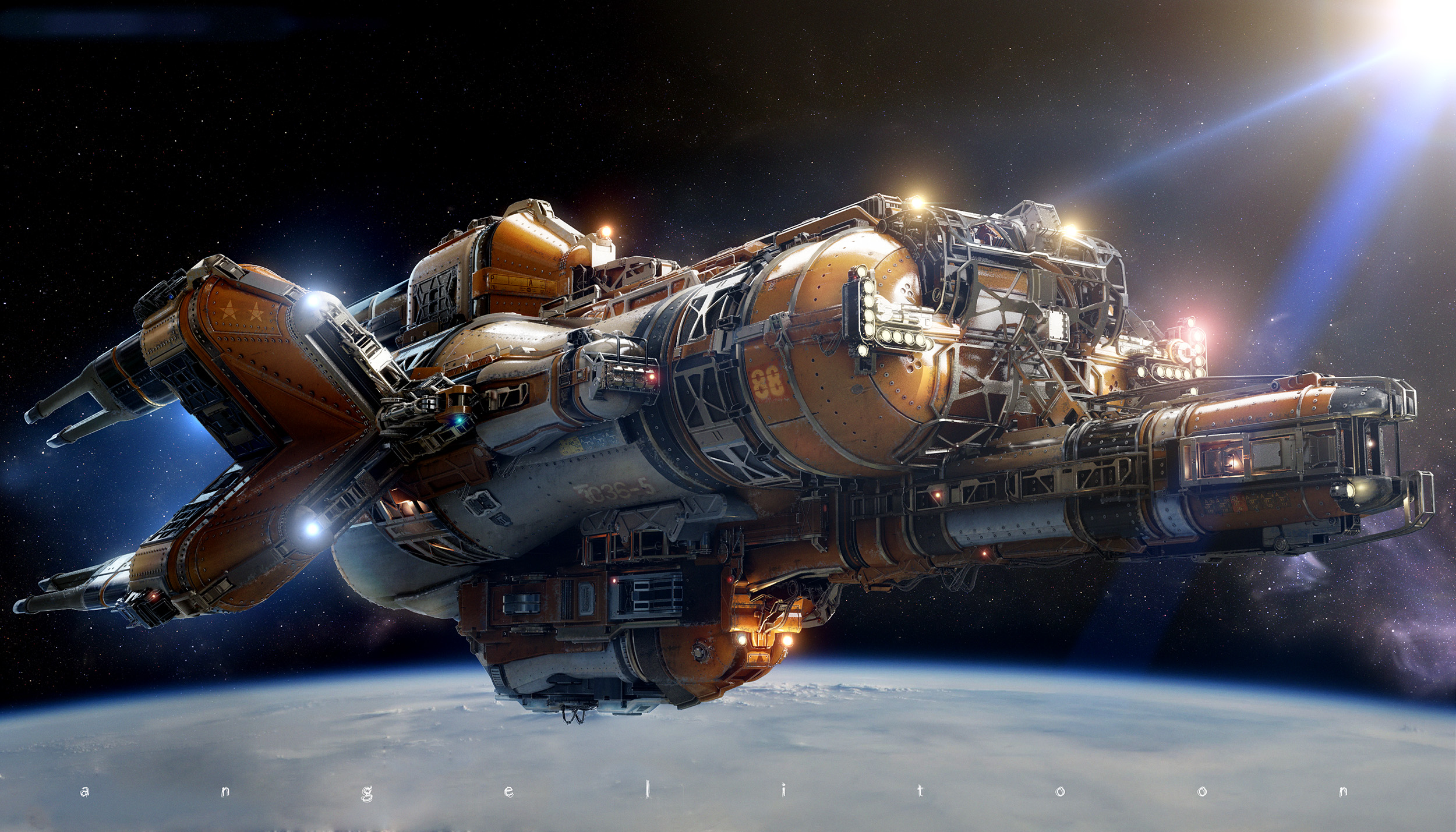 Free download wallpaper Space, Sci Fi, Spaceship on your PC desktop