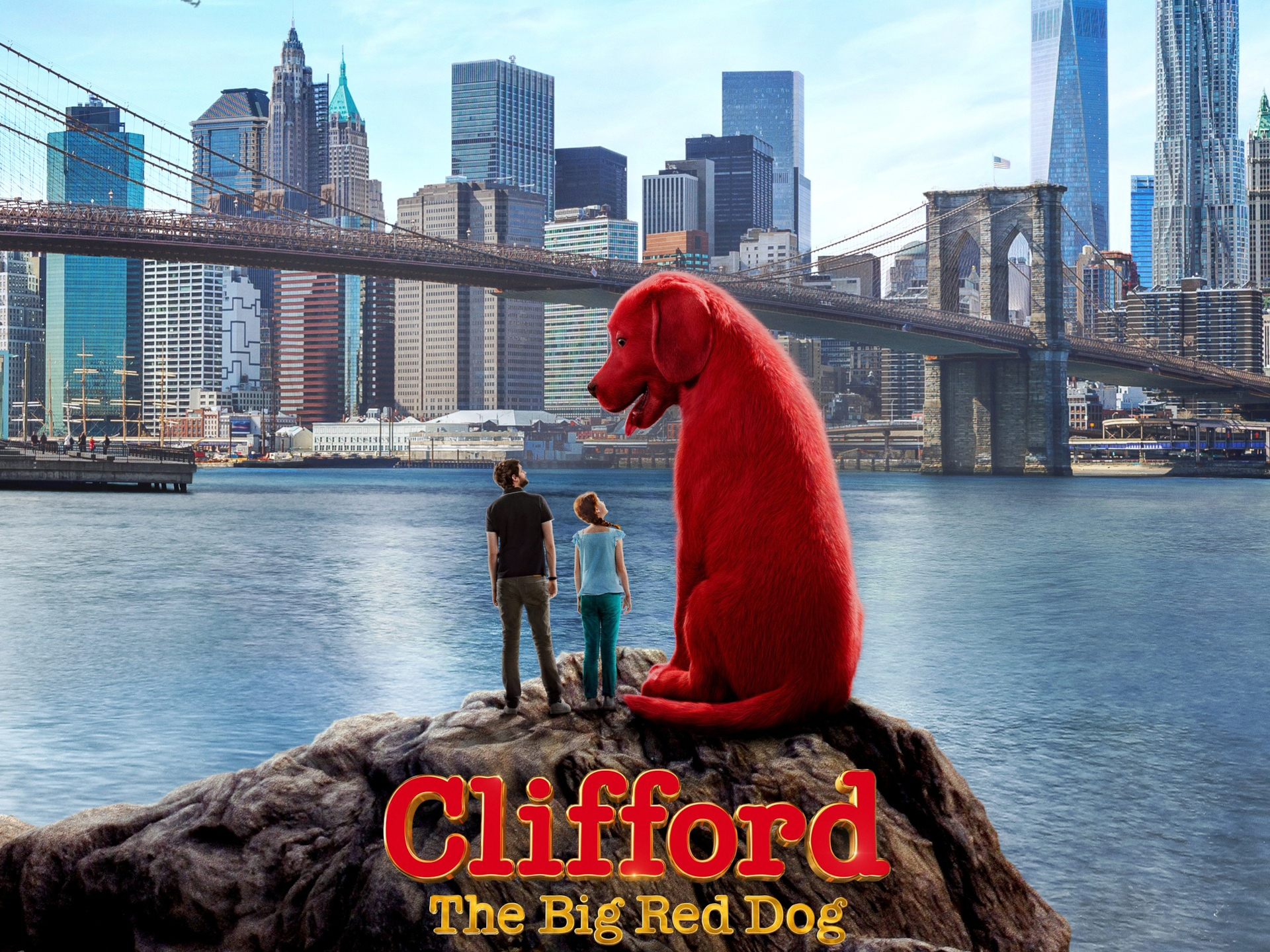 大きな赤い犬のクリフォードHDデスクトップの壁紙をダウンロード