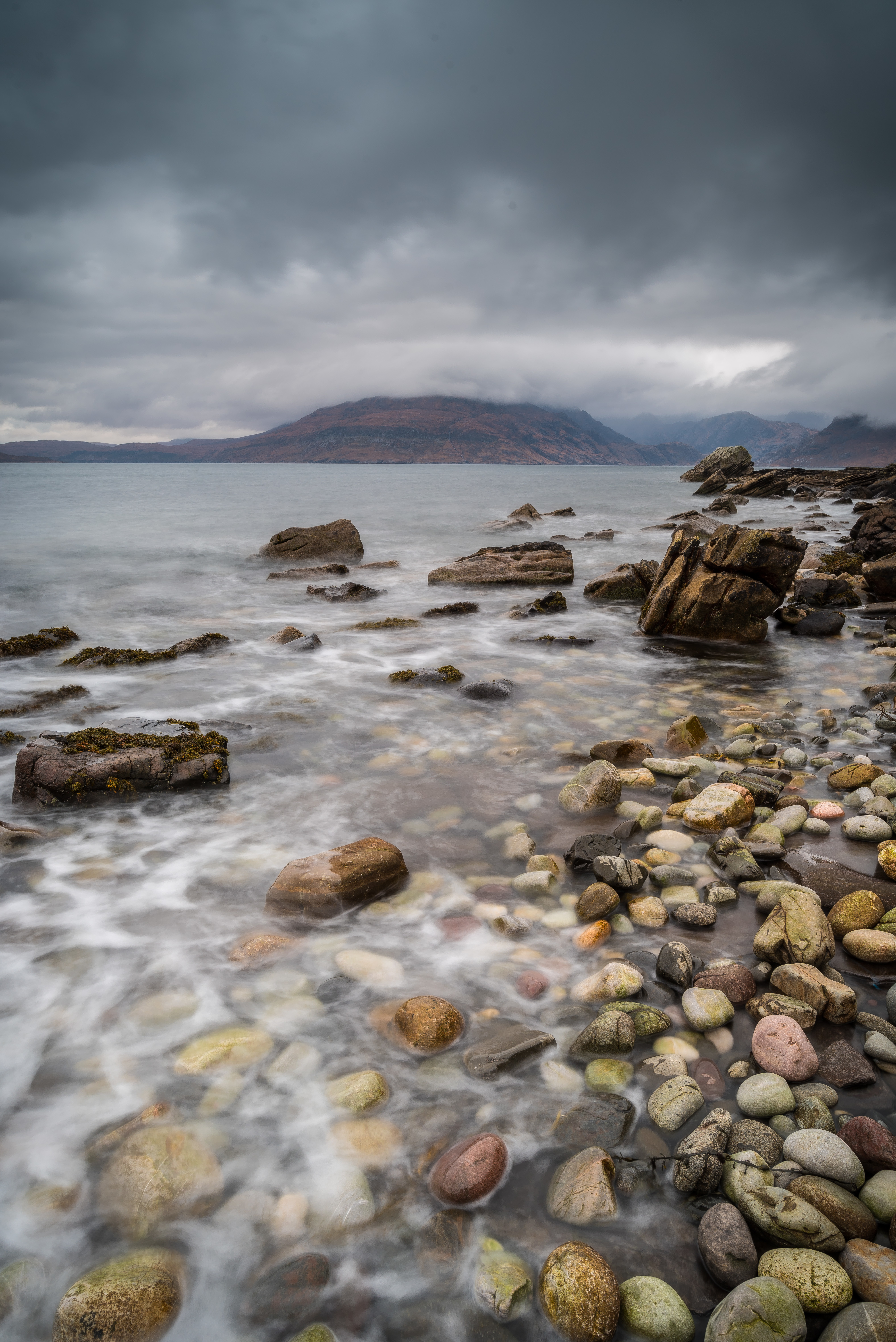 stones, nature, mountains, fog 4K, Ultra HD