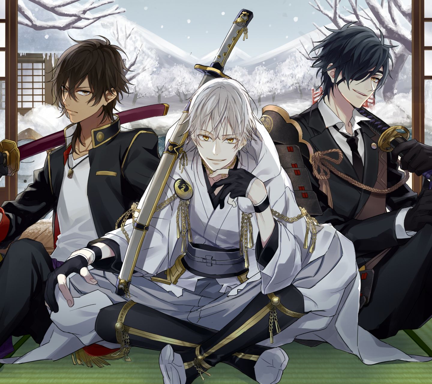 Free download wallpaper Anime, Touken Ranbu on your PC desktop