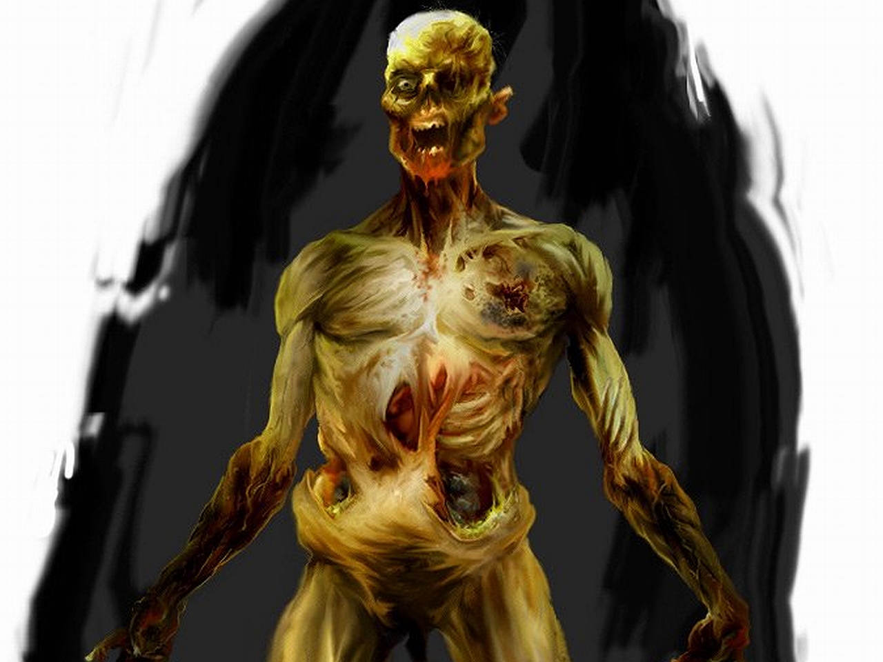 Laden Sie das Düster, Zombie-Bild kostenlos auf Ihren PC-Desktop herunter