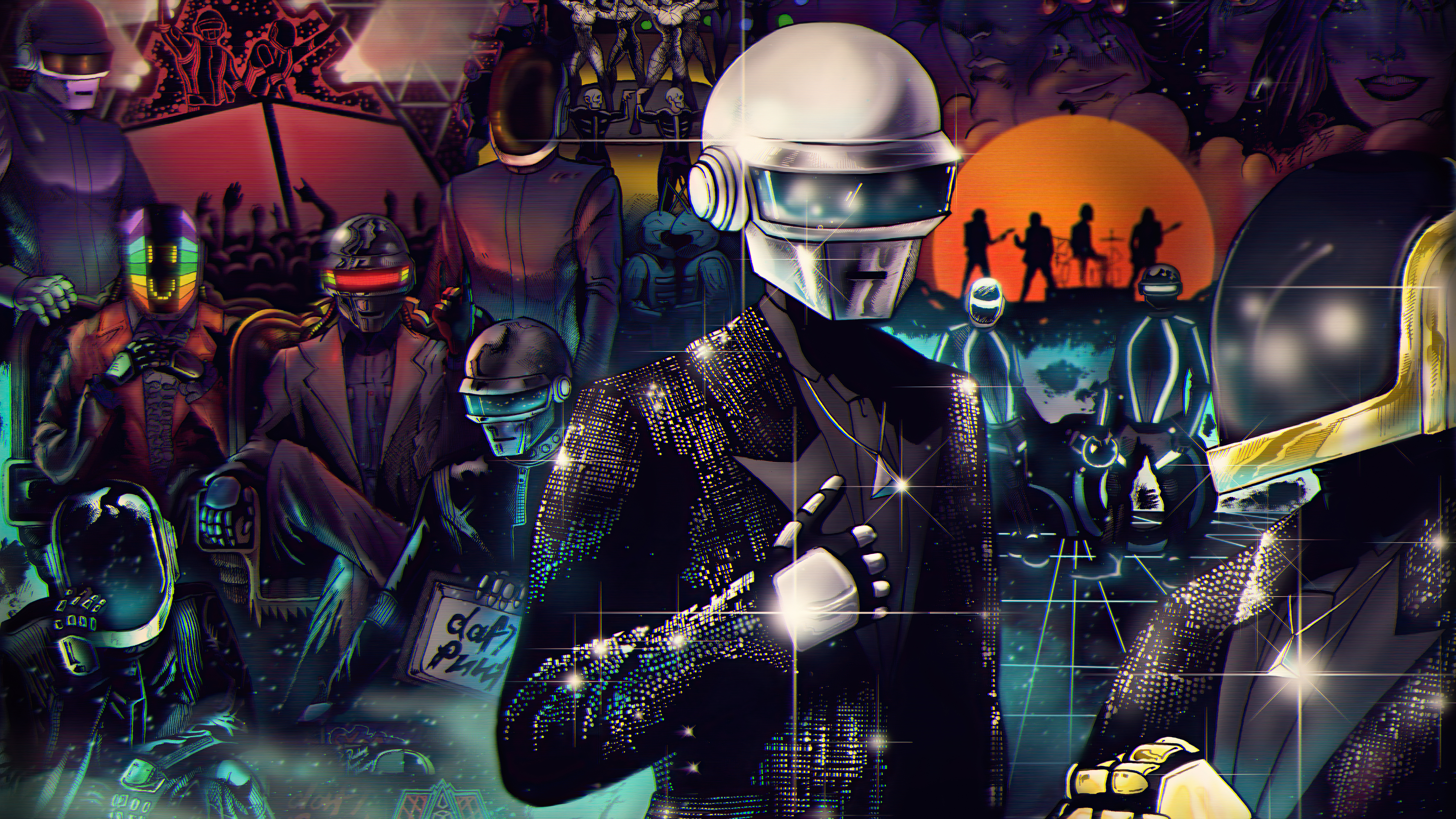 Handy-Wallpaper Musik, Daft Punk kostenlos herunterladen.