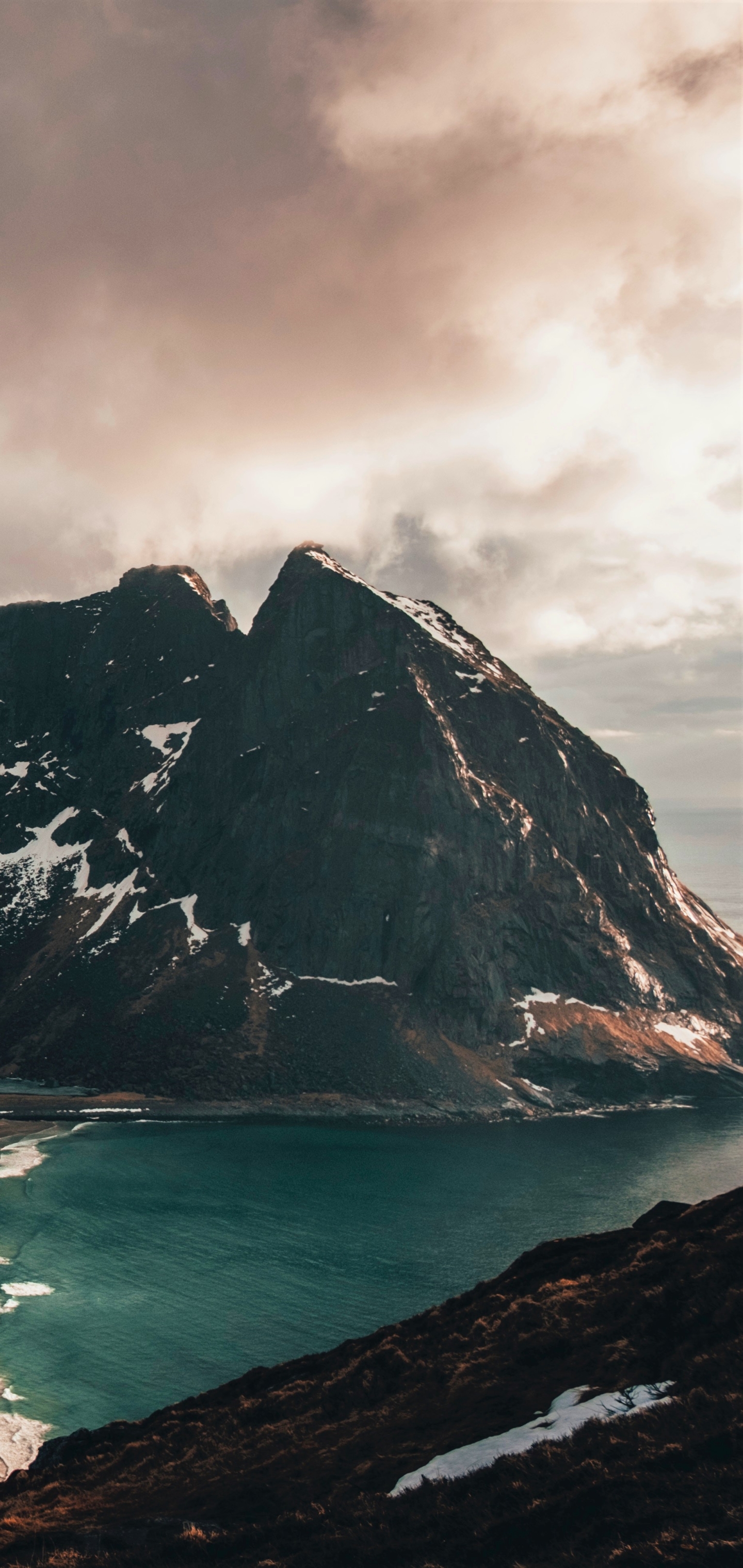Free download wallpaper Mountains, Sea, Mountain, Ocean, Earth, Cloud on your PC desktop