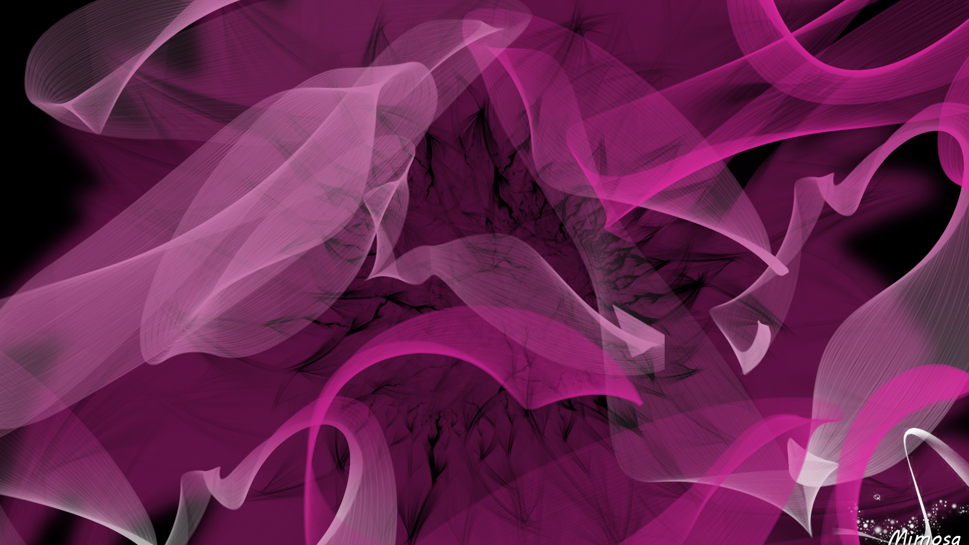 Free download wallpaper Abstract, Pink, Fractal, Ribbon on your PC desktop