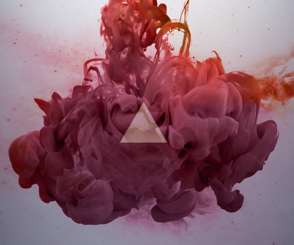 Download mobile wallpaper Abstract, Smoke, Ink, Triangle for free.