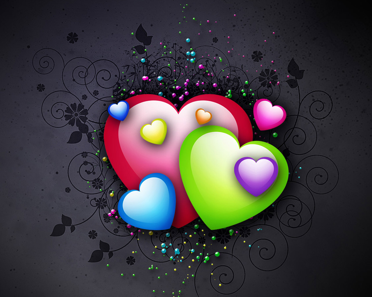 valentine's day, background, hearts, love, holidays Phone Background
