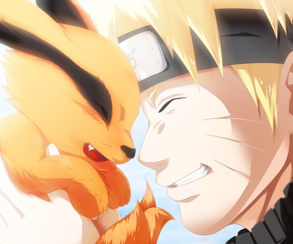 Download mobile wallpaper Anime, Naruto, Naruto Uzumaki, Kurama (Naruto) for free.