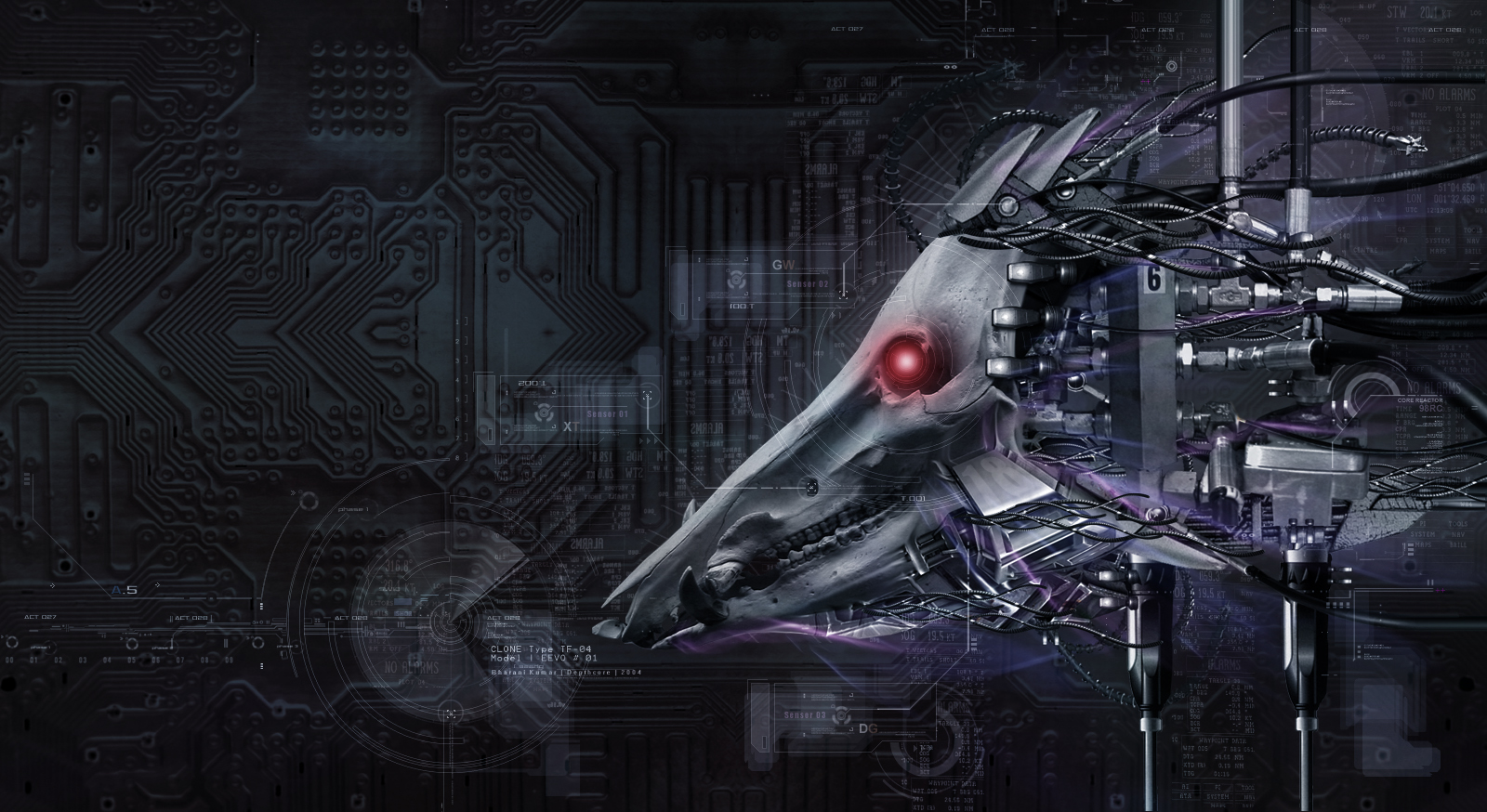 Laden Sie das Science Fiction, Cyborg, Skelett-Bild kostenlos auf Ihren PC-Desktop herunter
