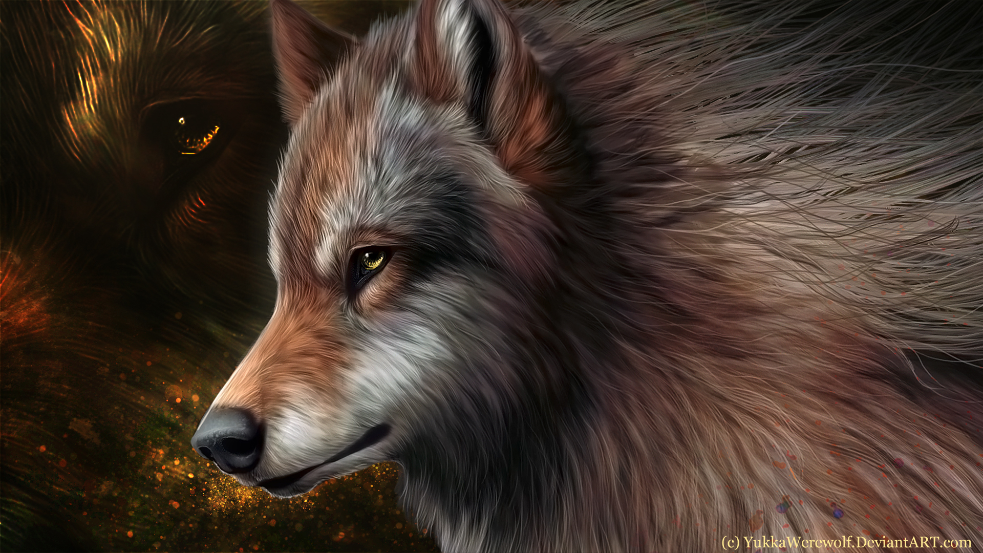 Download mobile wallpaper Fantasy, Wolf, Fantasy Animals for free.