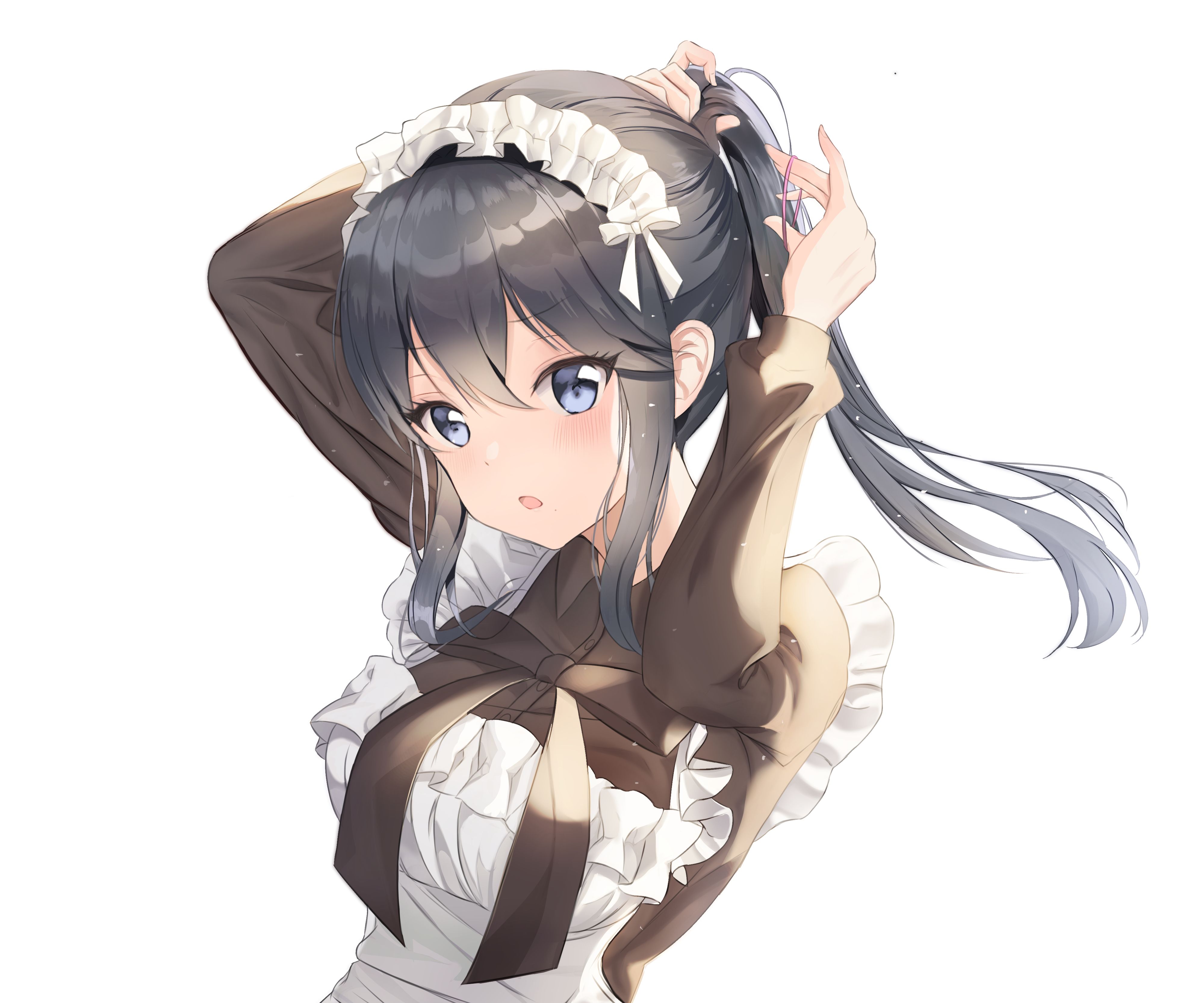 Free download wallpaper Anime, Girl, Maid on your PC desktop