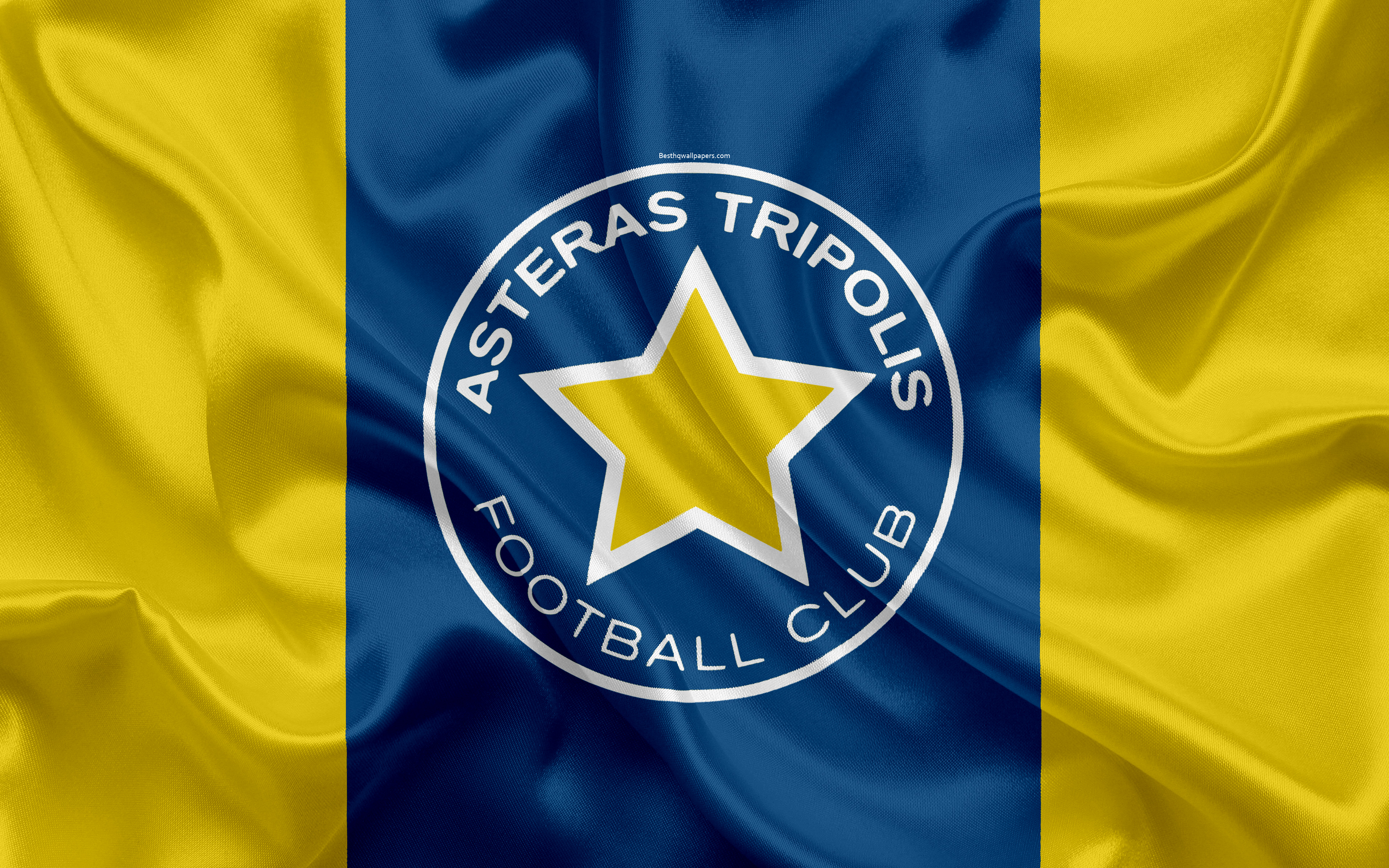 Handy-Wallpaper Sport, Fußball, Logo, Emblem, Asteras Tripolis F C kostenlos herunterladen.