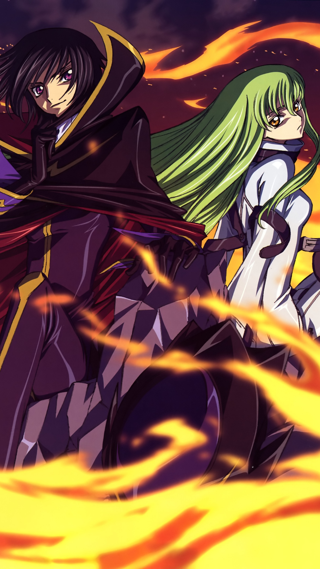 Download mobile wallpaper Anime, Lelouch Lamperouge, Code Geass, C C (Code Geass), Kallen Kōzuki for free.