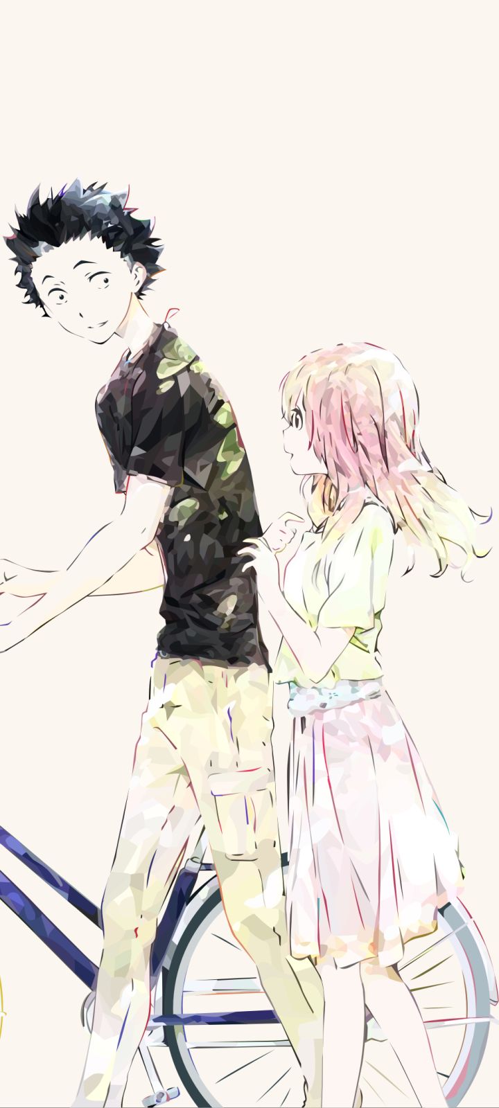 Handy-Wallpaper Animes, Shouko Nishimiya, Shoya Ishida, Koe No Katachi kostenlos herunterladen.