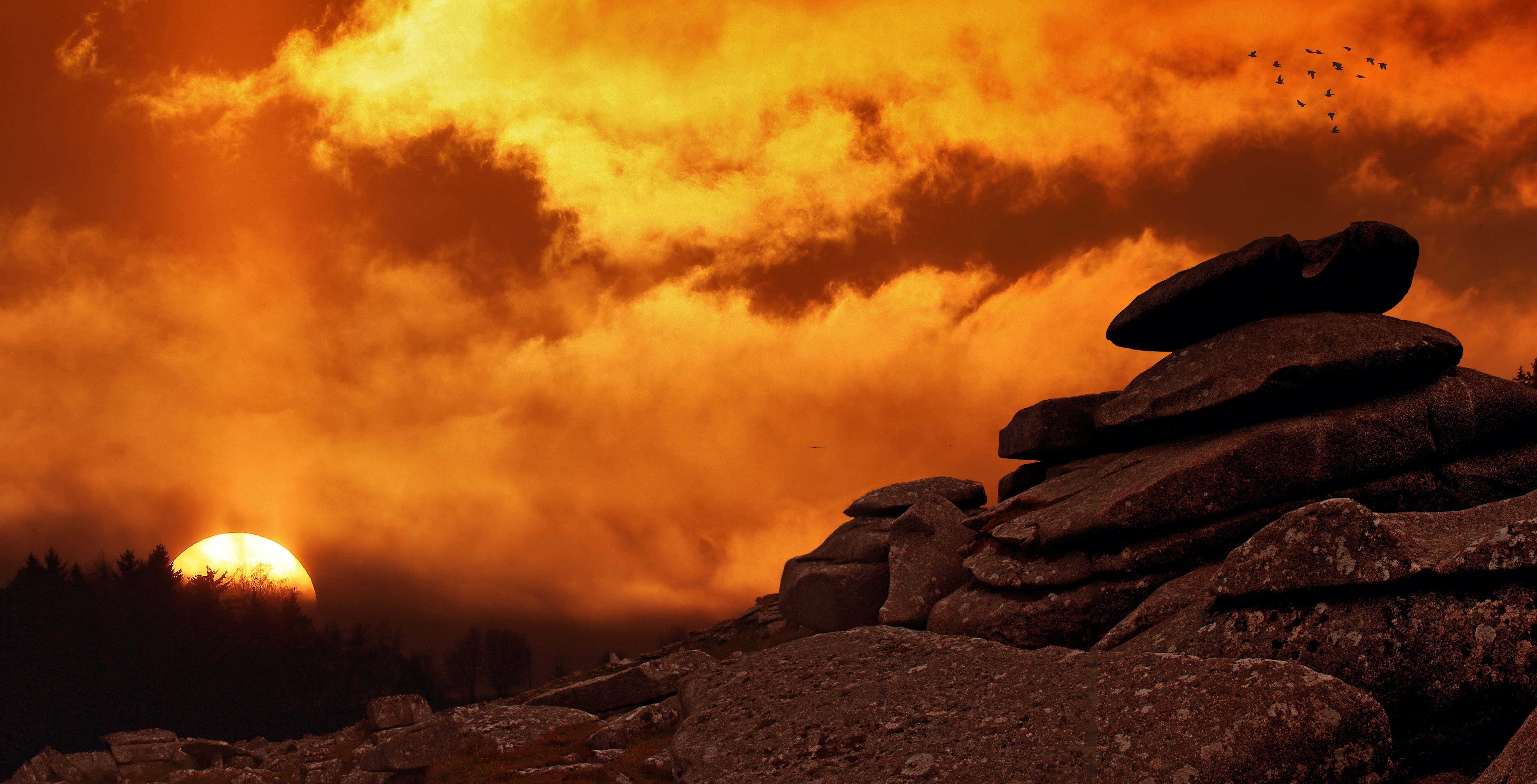 Laden Sie das Natur, Himmel, Sonnenuntergang, Sonne, Erde/natur, Orange Farbe)-Bild kostenlos auf Ihren PC-Desktop herunter