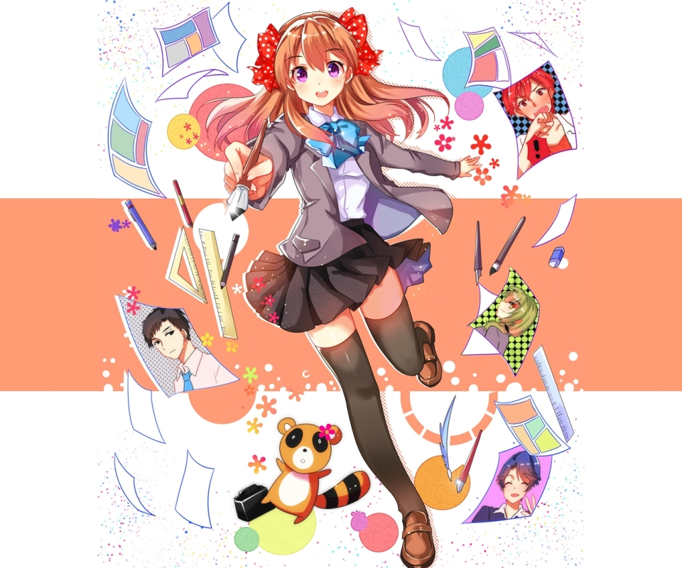 Laden Sie das Animes, Chiyo Sakura, Gekkan Shôjo Nozaki Kun-Bild kostenlos auf Ihren PC-Desktop herunter