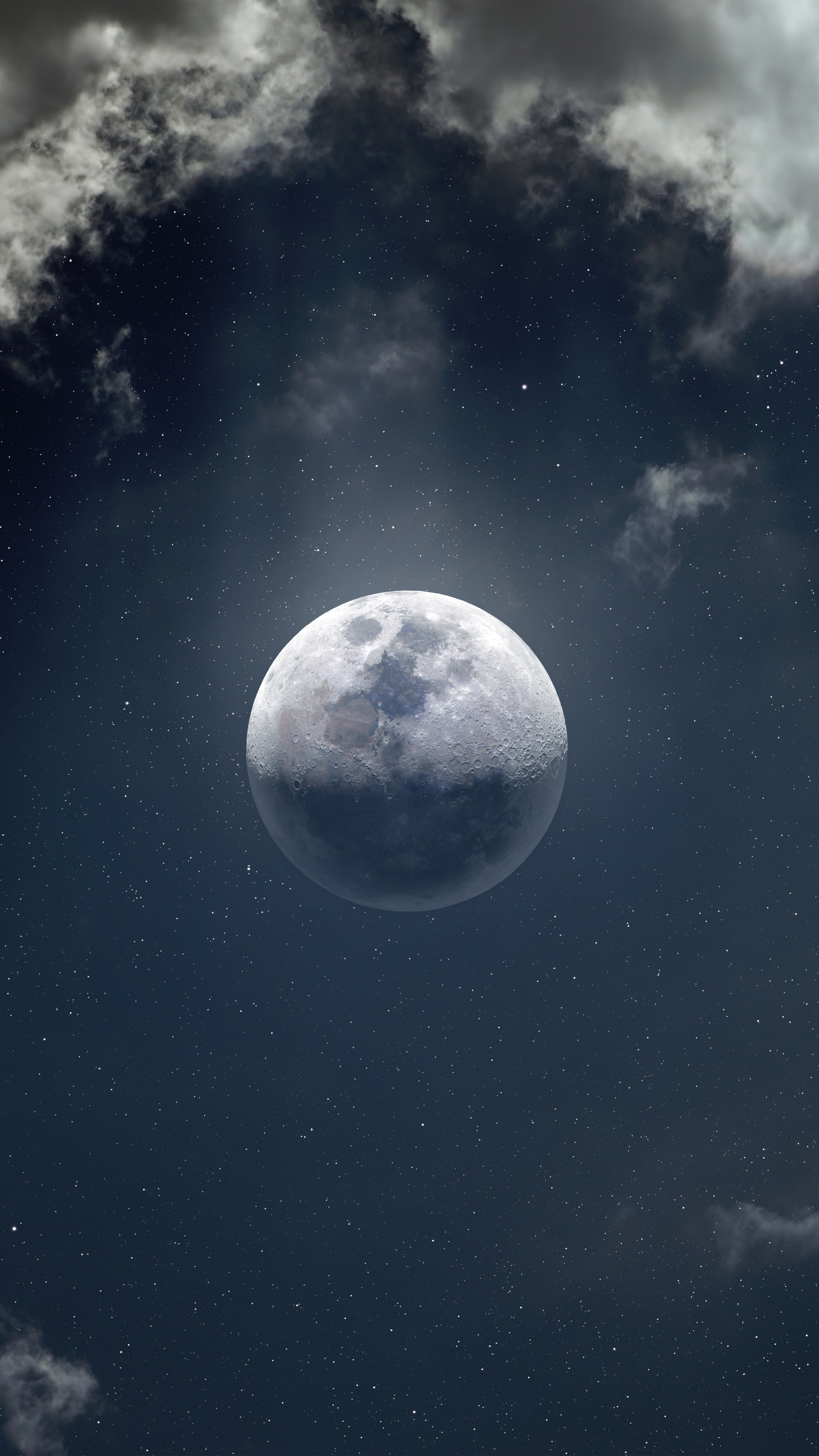 Download mobile wallpaper Moon, Earth for free.