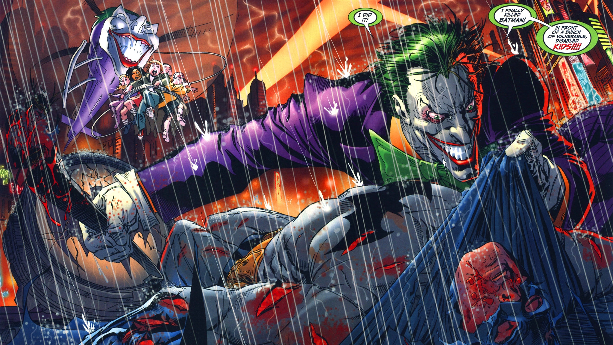 Handy-Wallpaper The Batman, Comics, Joker kostenlos herunterladen.