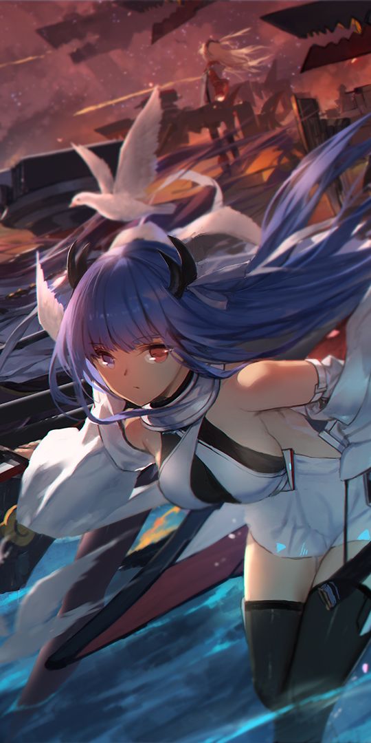 Figura Azur Lane Owari Ciyoulio Figura De Anime Azur Lane Owari – Estatua De 30 Cm En PVC, Coleccionable Para Fans