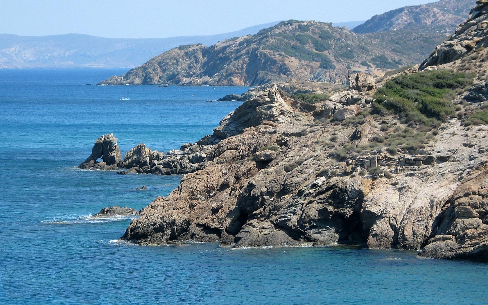 Download mobile wallpaper Nature, Water, Sea, Earth, Coastline, Greece for free.