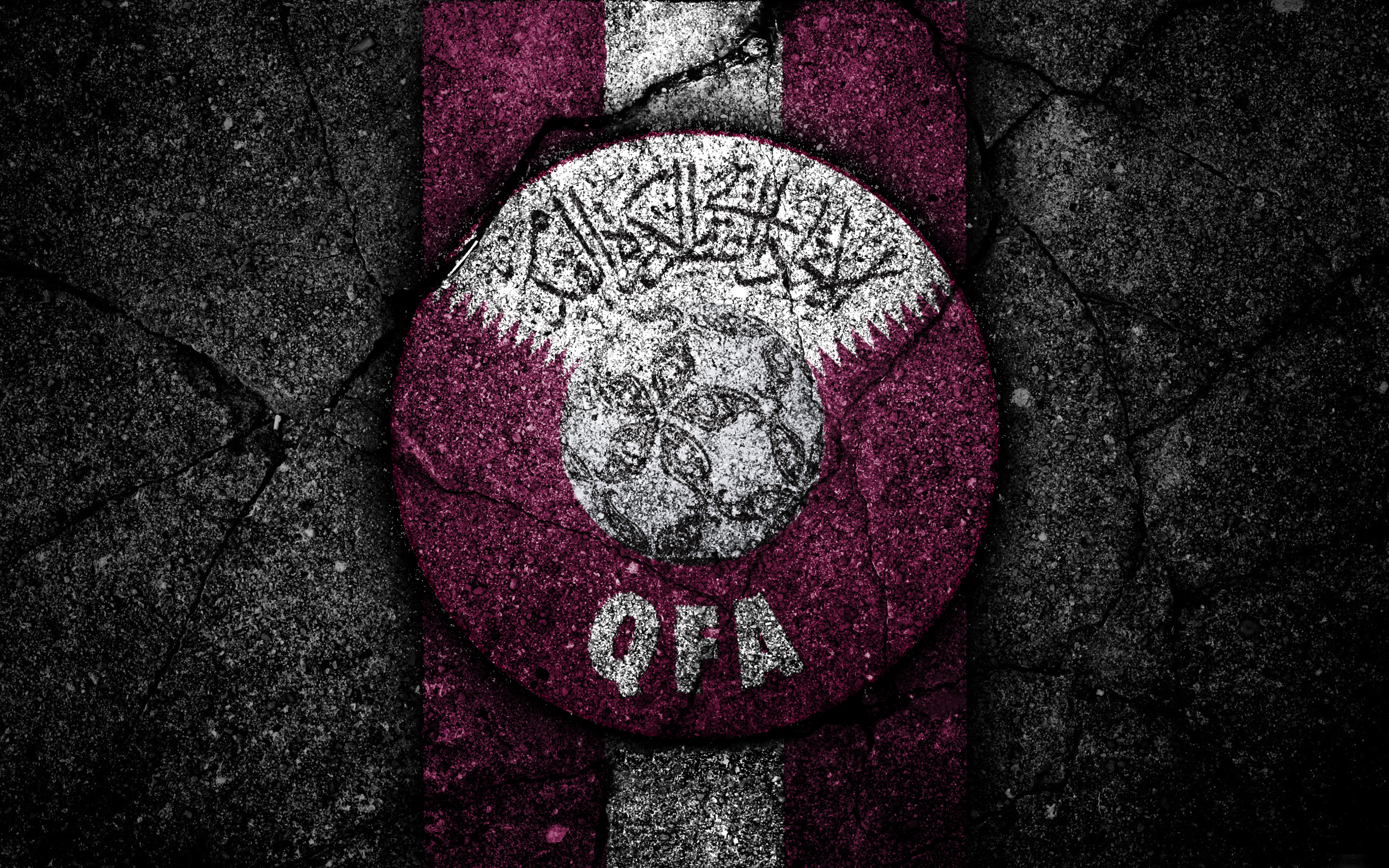 451807 télécharger le fond d'écran qatar, des sports, équipe nationale de football du qatar, emblème, logo, football - économiseurs d'écran et images gratuitement