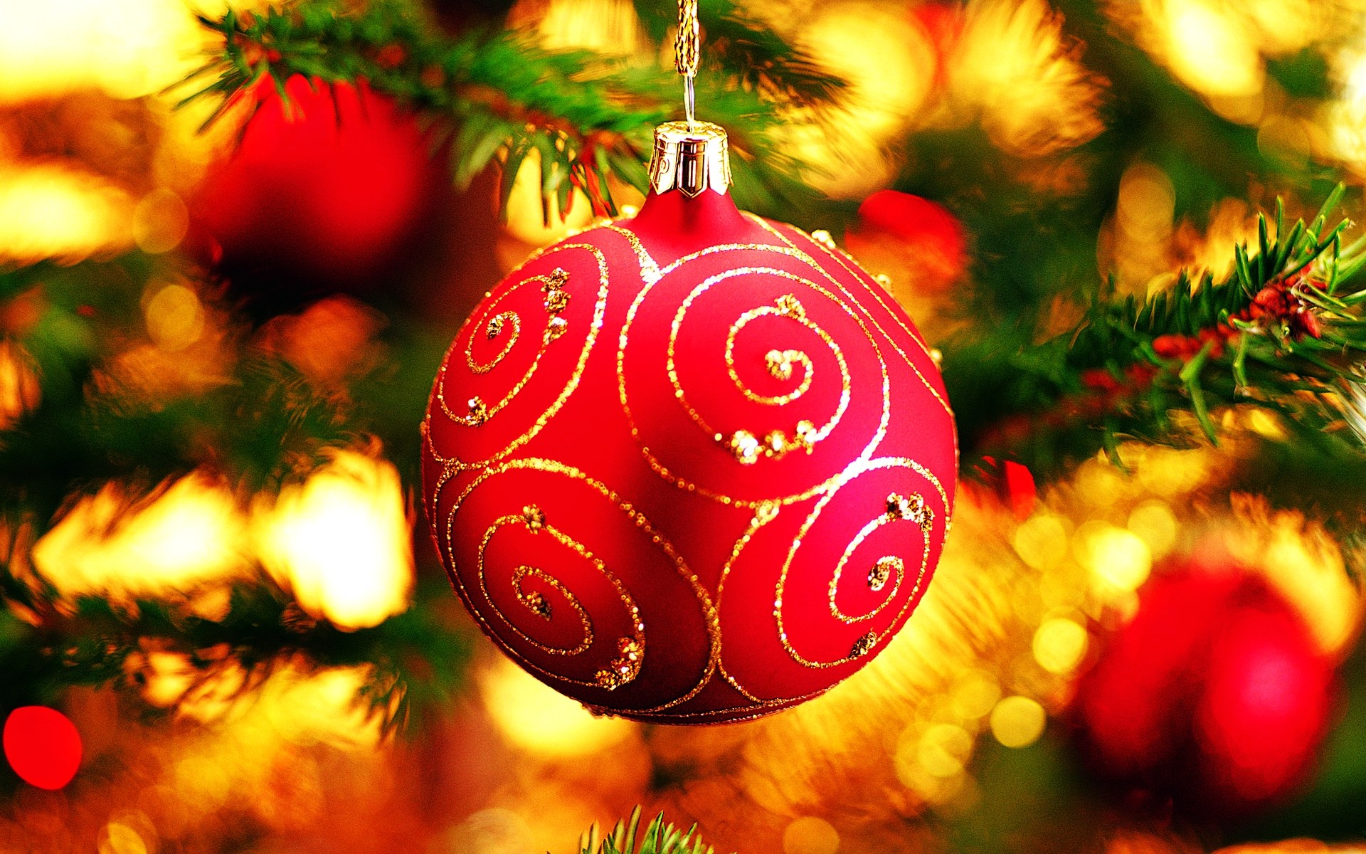 Download background christmas, holiday, christmas ornaments