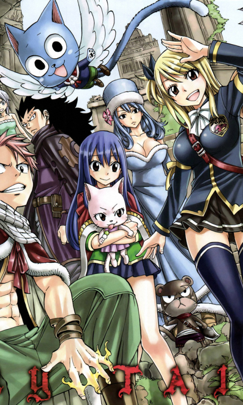 Download mobile wallpaper Anime, Fairy Tail, Lucy Heartfilia, Natsu Dragneel, Erza Scarlet, Gray Fullbuster, Happy (Fairy Tail), Juvia Lockser, Mirajane Strauss, Cana Alberona, Elfman Strauss, Gajeel Redfox, Charles (Fairy Tail), Wendy Marvell, Panther Lily (Fairy Tail), Lisanna Strauss for free.