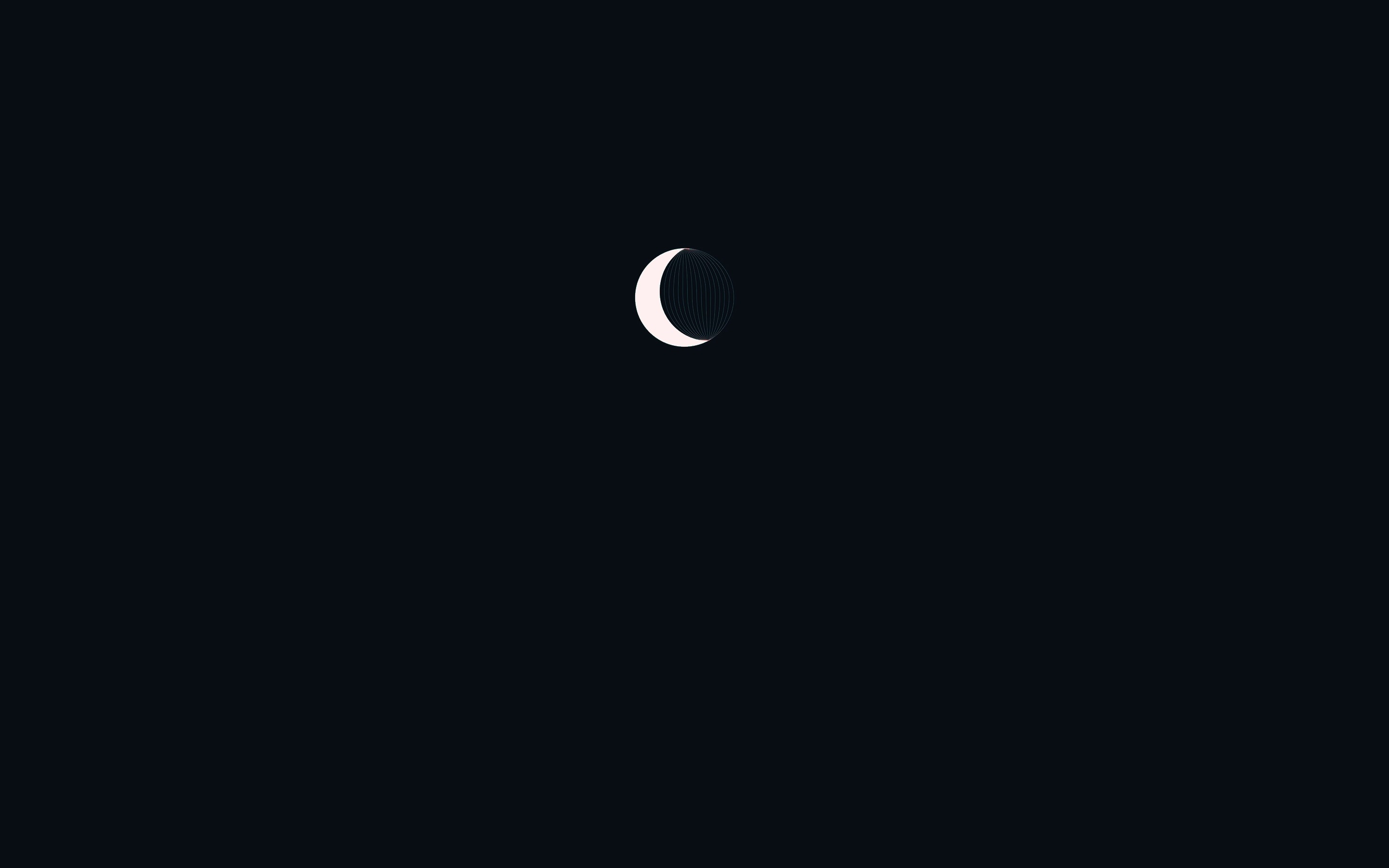 Baixar papel de parede para celular de Noite, Lua, Minimalista, Artistico gratuito.