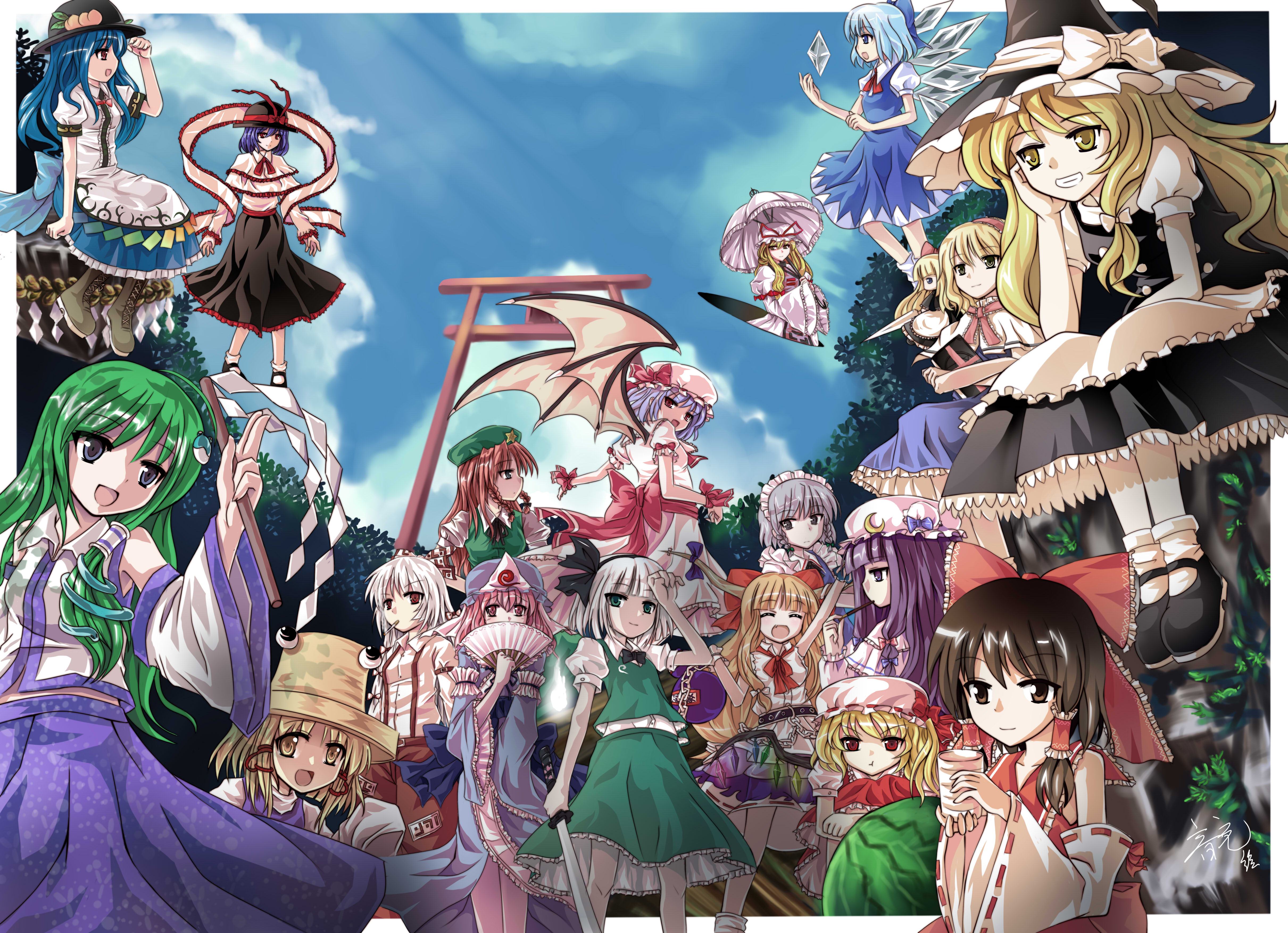 Téléchargez des papiers peints mobile Animé, Touhou gratuitement.