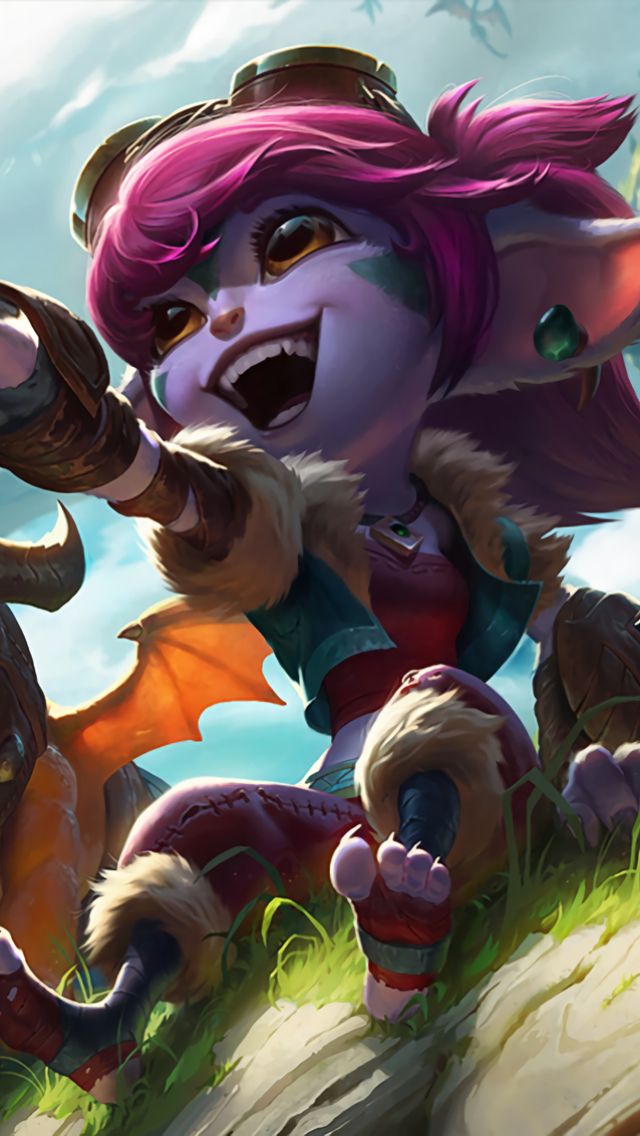 Download mobile wallpaper League Of Legends, Dragon, Video Game, Tristana (League Of Legends) for free.