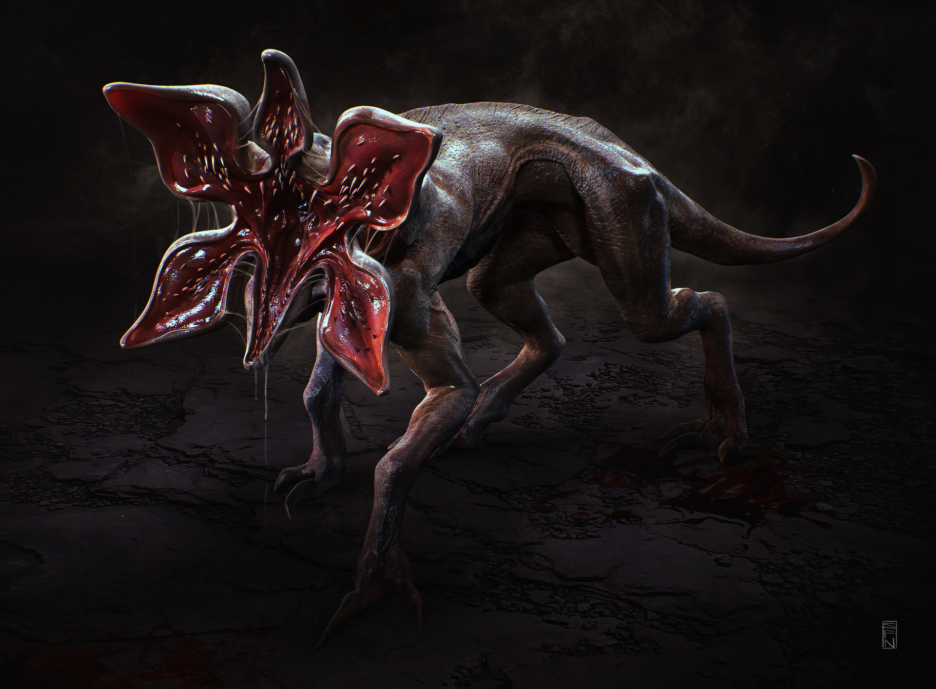 Free download wallpaper Dark, Creature on your PC desktop