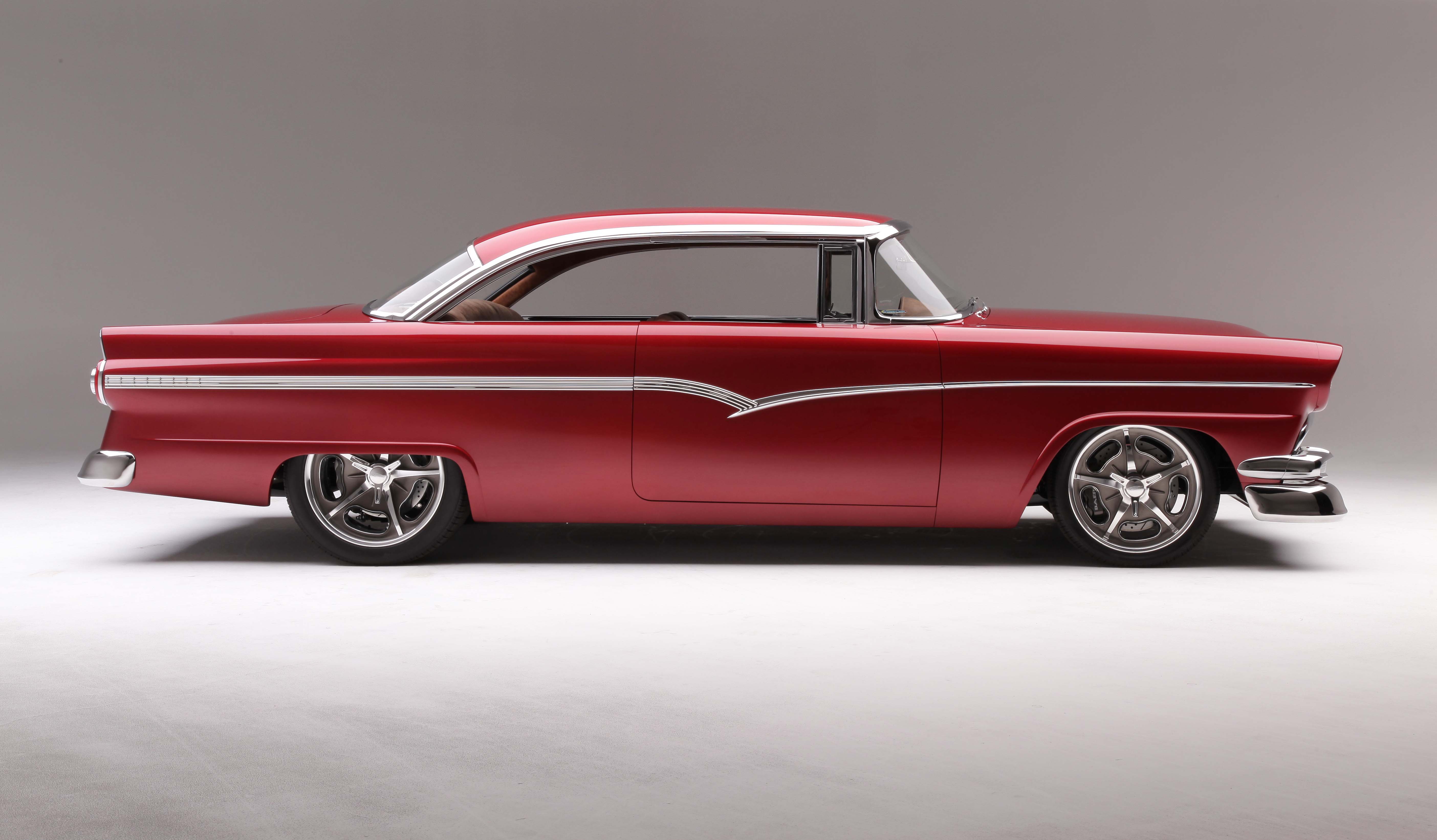 Download mobile wallpaper Ford, Vehicles, Hot Rod, 1956 Ford Victoria for free.