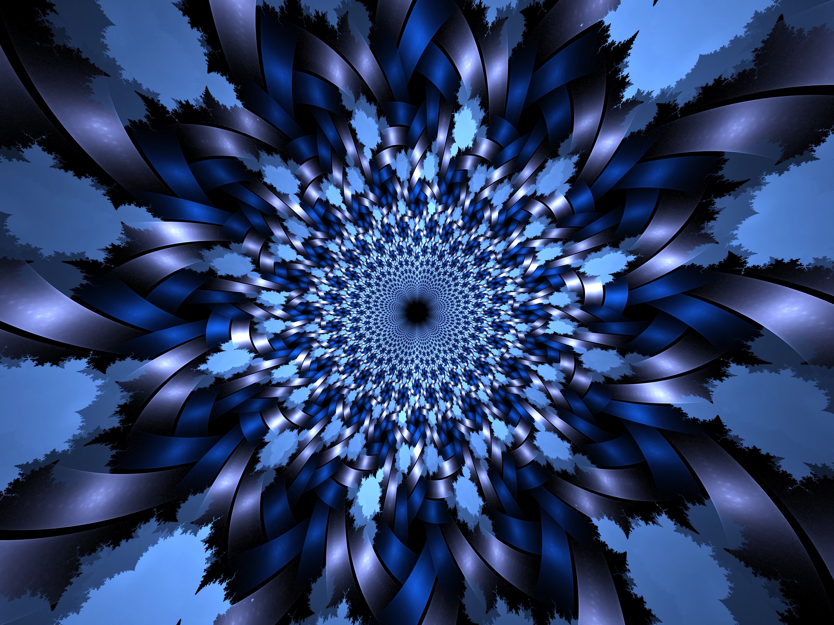 fractal, optical illusion, abstract, pattern, kaleidoscope HD wallpaper