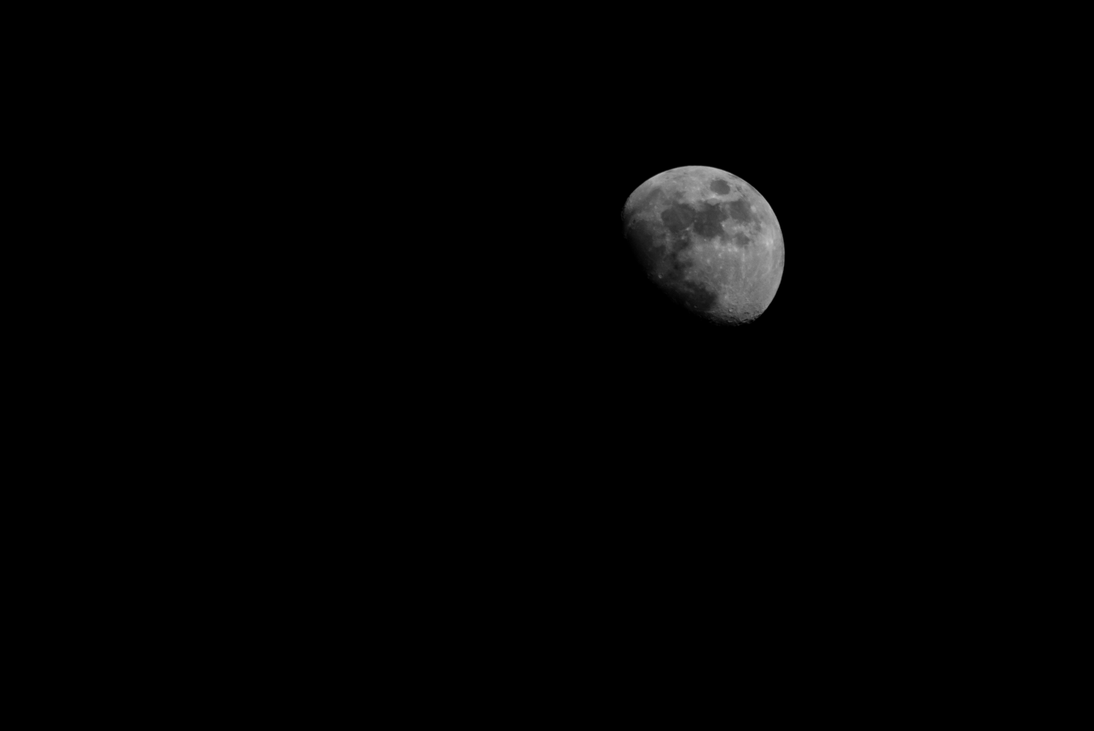 Full HD Wallpaper moon, dark, universe, night, black
