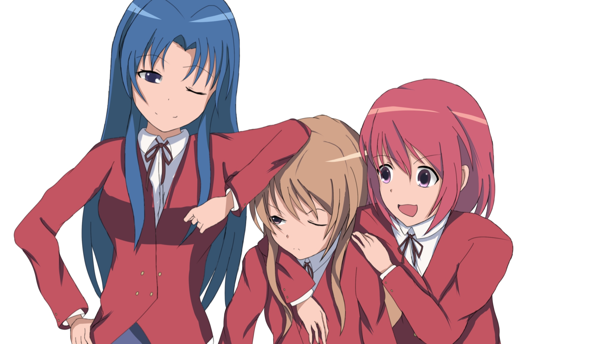 Free download wallpaper Anime, Toradora!, Taiga Aisaka, Ami Kawashima, Minori Kushieda on your PC desktop