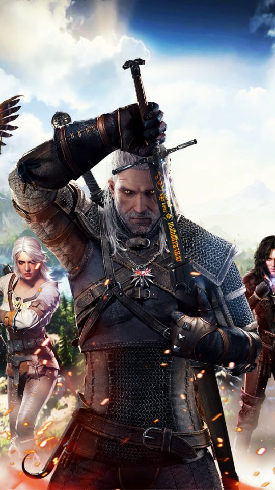 Handy-Wallpaper Computerspiele, Der Hexer, Geralt Von Riva, The Witcher 3: Wild Hunt, Ciri (Der Hexer), Yennefer Von Vengerberg kostenlos herunterladen.