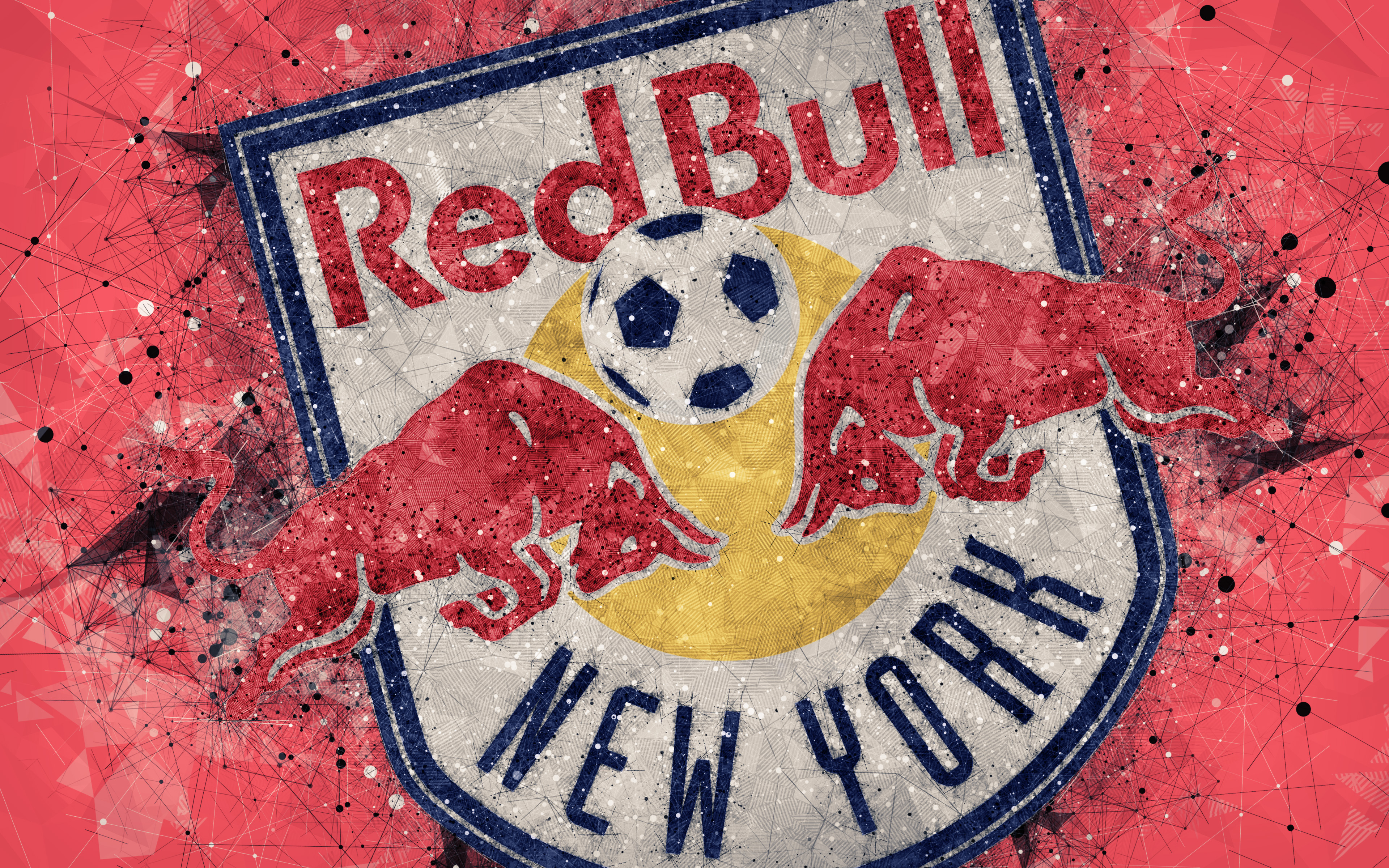 Handy-Wallpaper Sport, Fußball, Logo, Emblem, Mls, New York Red Bulls kostenlos herunterladen.