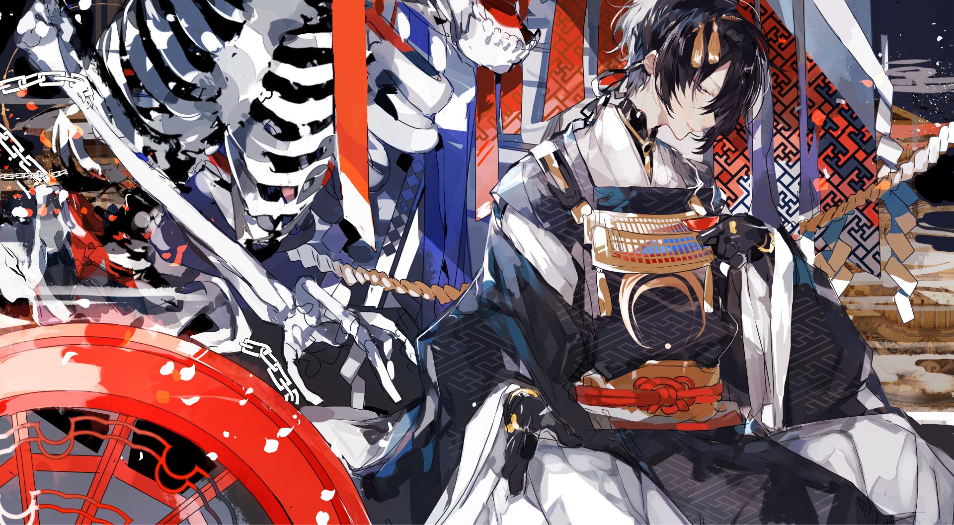 Free download wallpaper Anime, Touken Ranbu on your PC desktop