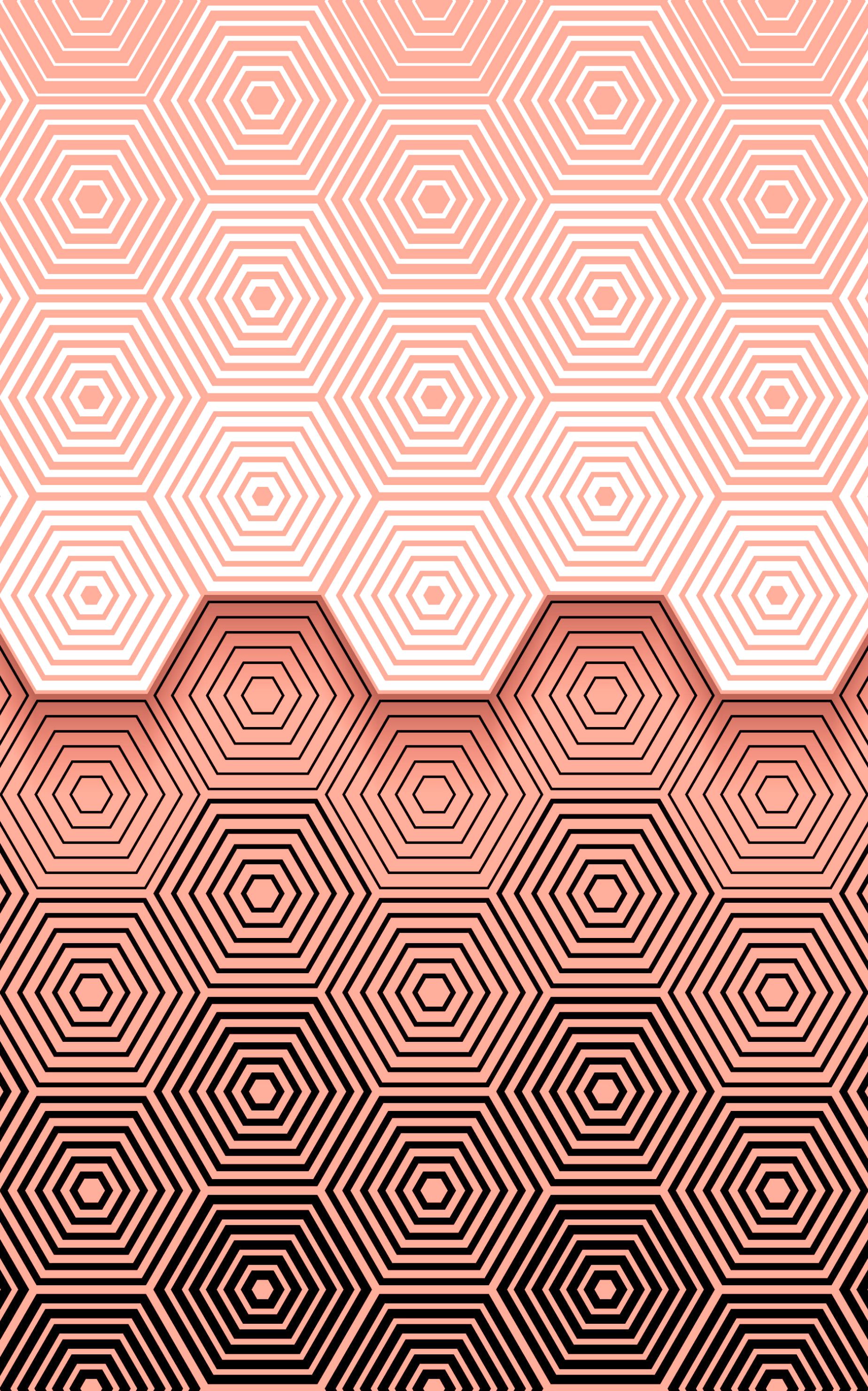 Download mobile wallpaper Pattern, Artistic, Hexagon, Minimalist for free.