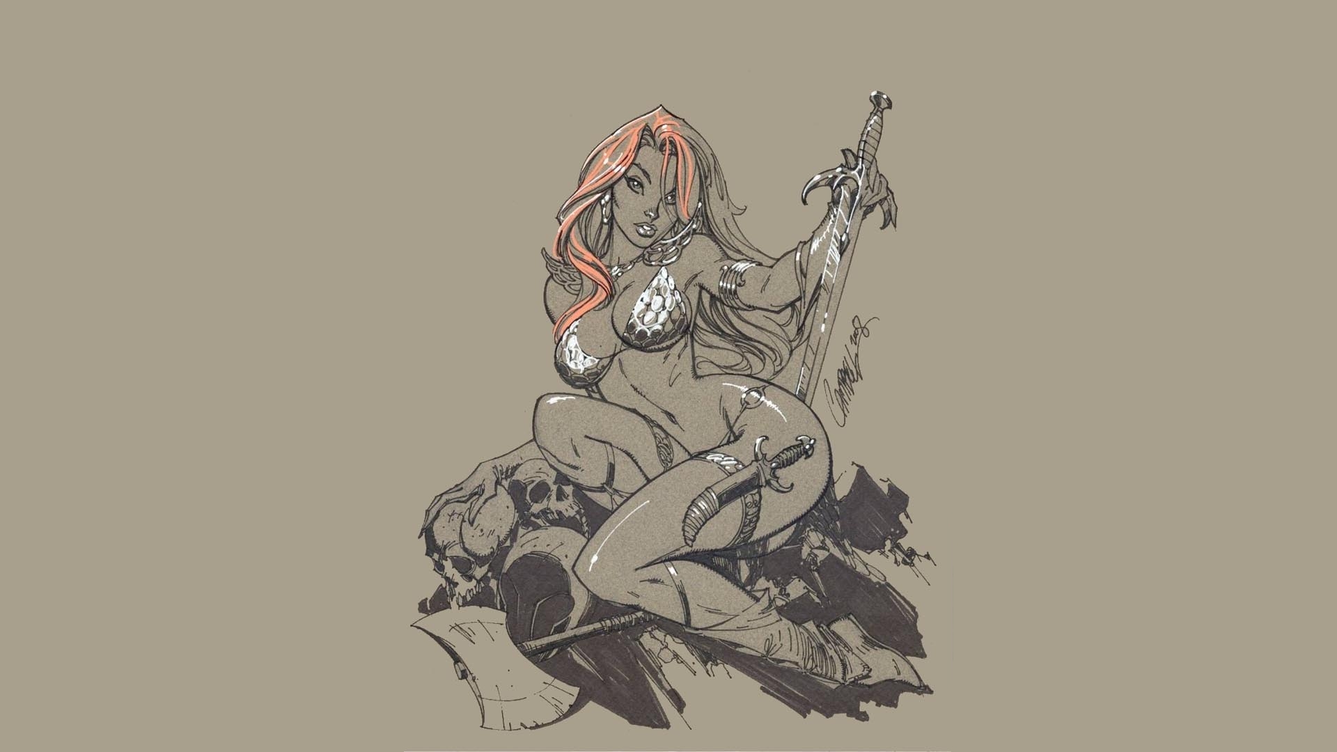 Download mobile wallpaper Comics, Red Sonja for free.