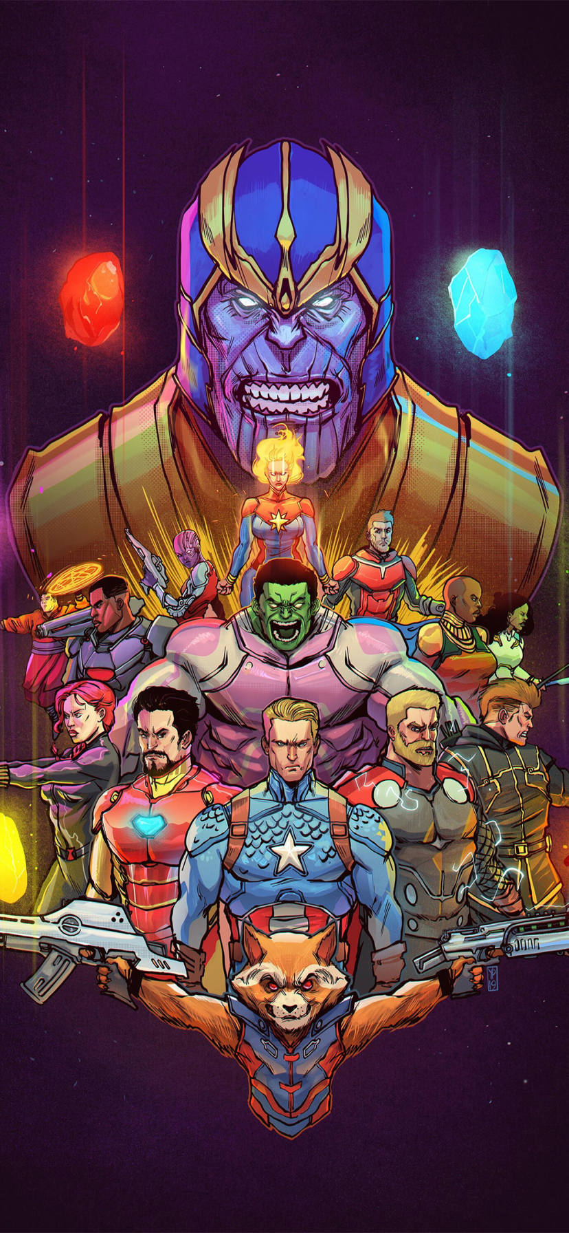 Download mobile wallpaper Hulk, Iron Man, Captain America, Movie, Captain Marvel, Thor, Black Widow, Hawkeye, The Avengers, Rocket Raccoon, Ant Man, Thanos, Nebula (Marvel Comics), Avengers Endgame for free.