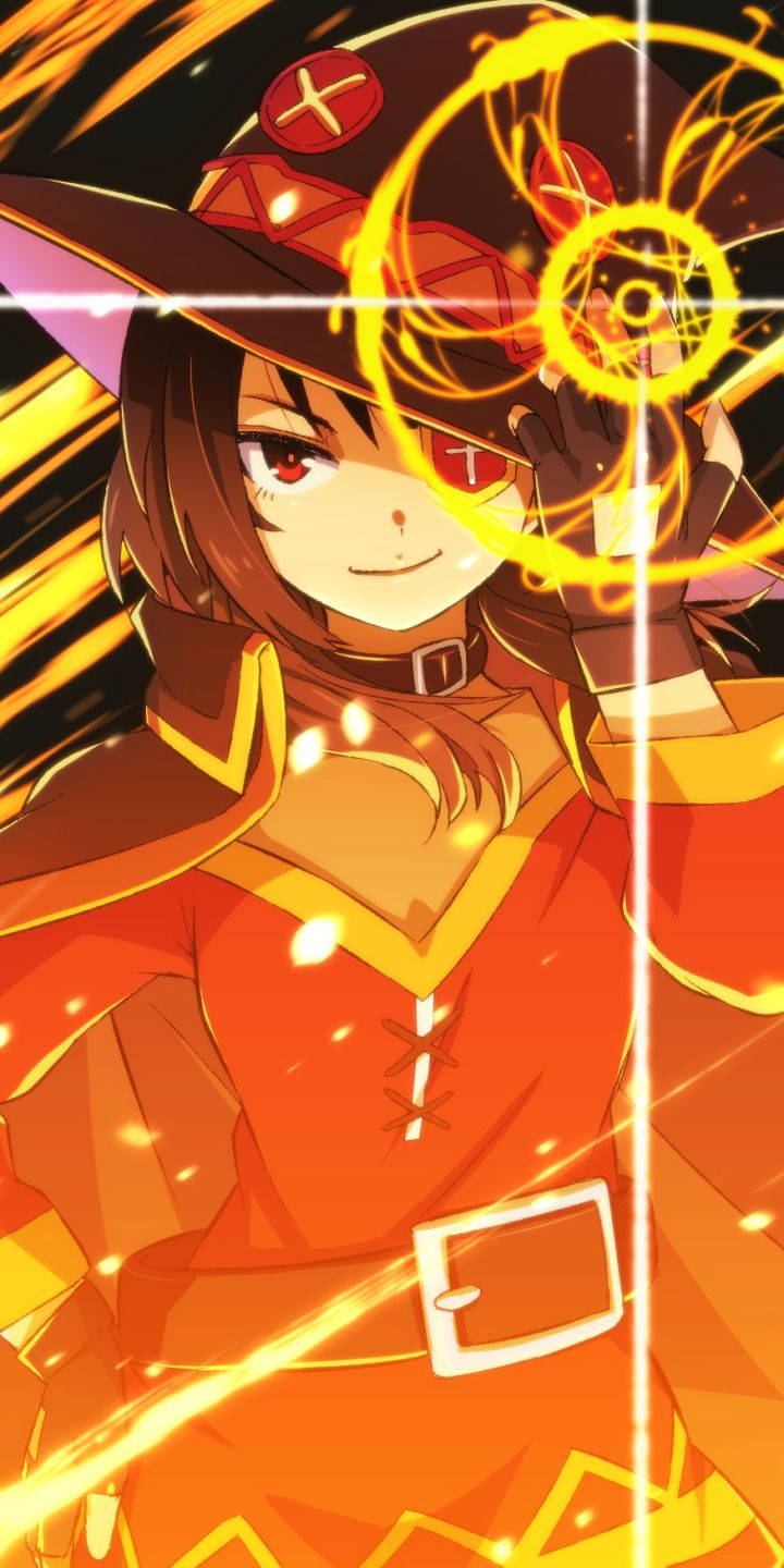 Handy-Wallpaper Animes, Konosuba: God's Blessing On This Wonderful World!, Megumin (Konosuba), Konosuba kostenlos herunterladen.